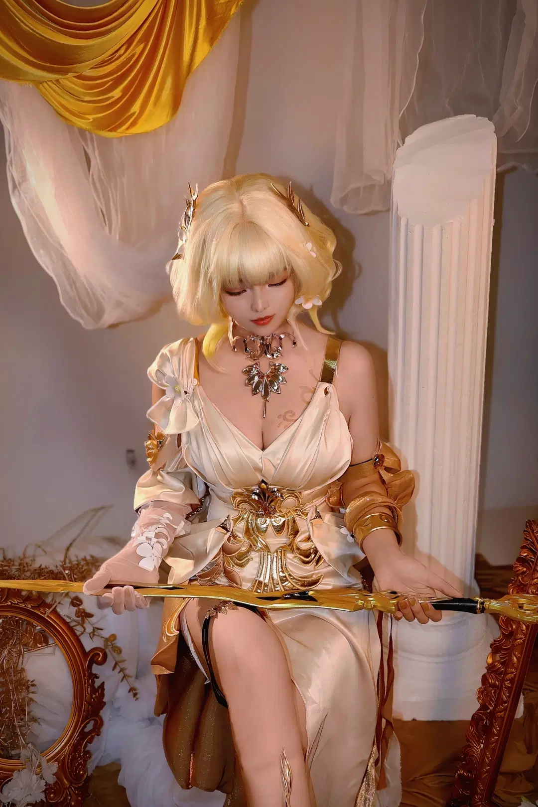 【阿格莱雅cos】崩坏星穹铁道金织女士的华丽正片 - sherrain - 第3张
