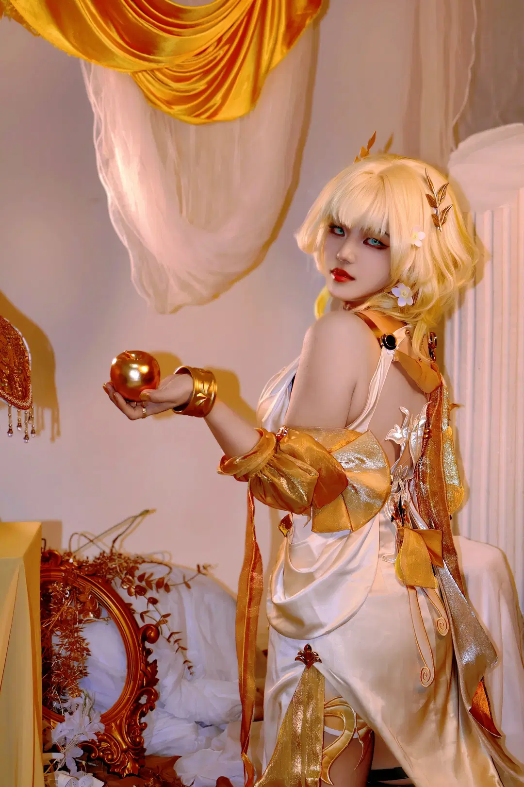 【阿格莱雅cos】崩坏星穹铁道金织女士的华丽正片 - sherrain - 第5张
