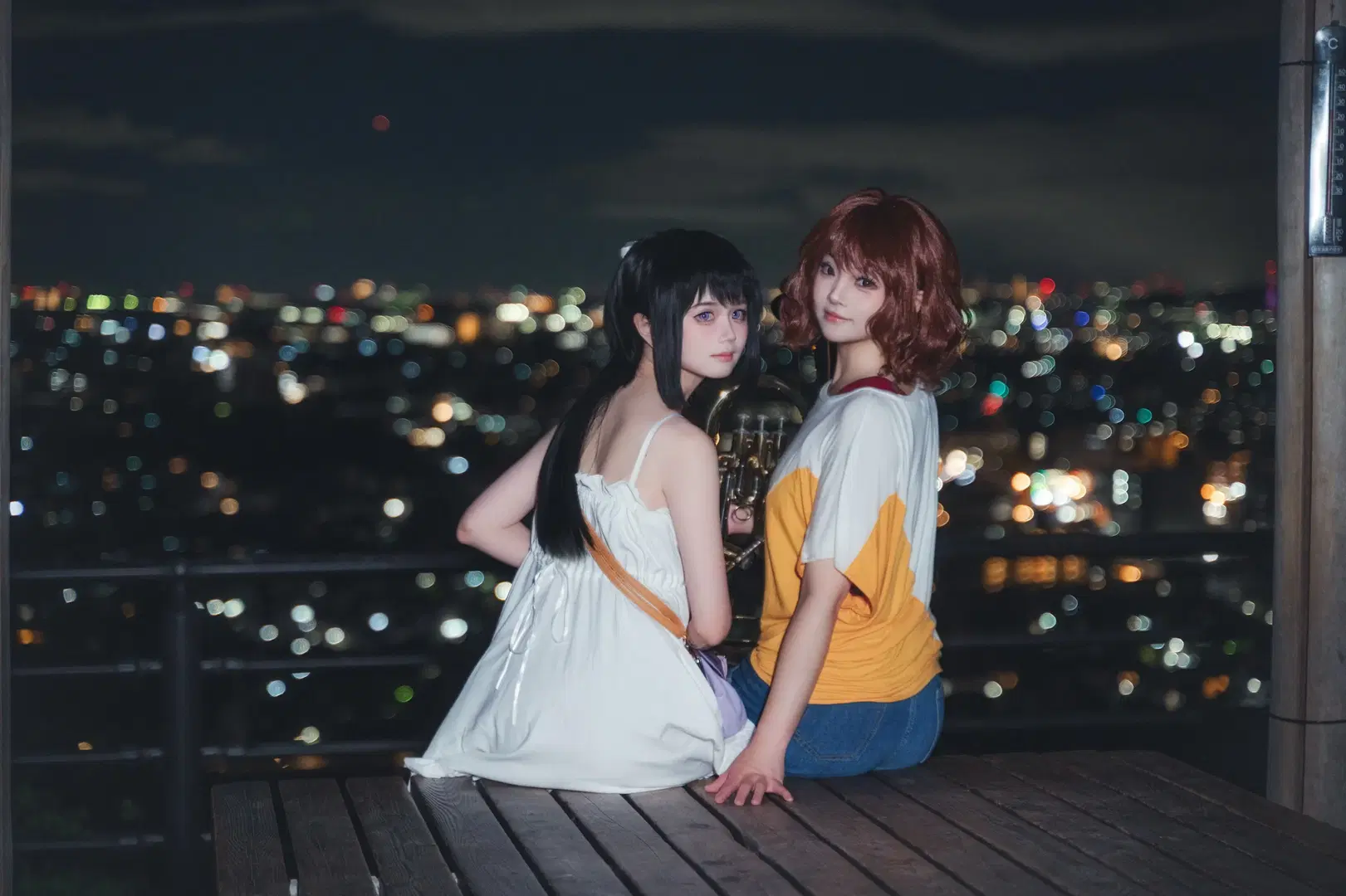 【黄前久美子cos】大吉山夜景下与高坂丽奈的圣地巡礼 - 天枰君 - 第7张