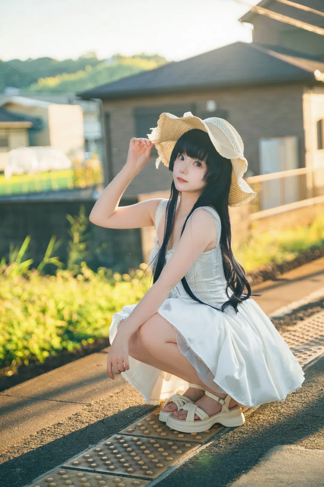【五更瑠璃 コスプレ】たま電車に乗り込んで再現する『俺の妹がこんなに可愛いわけがない』黒猫 - 天枰君 - 10枚目