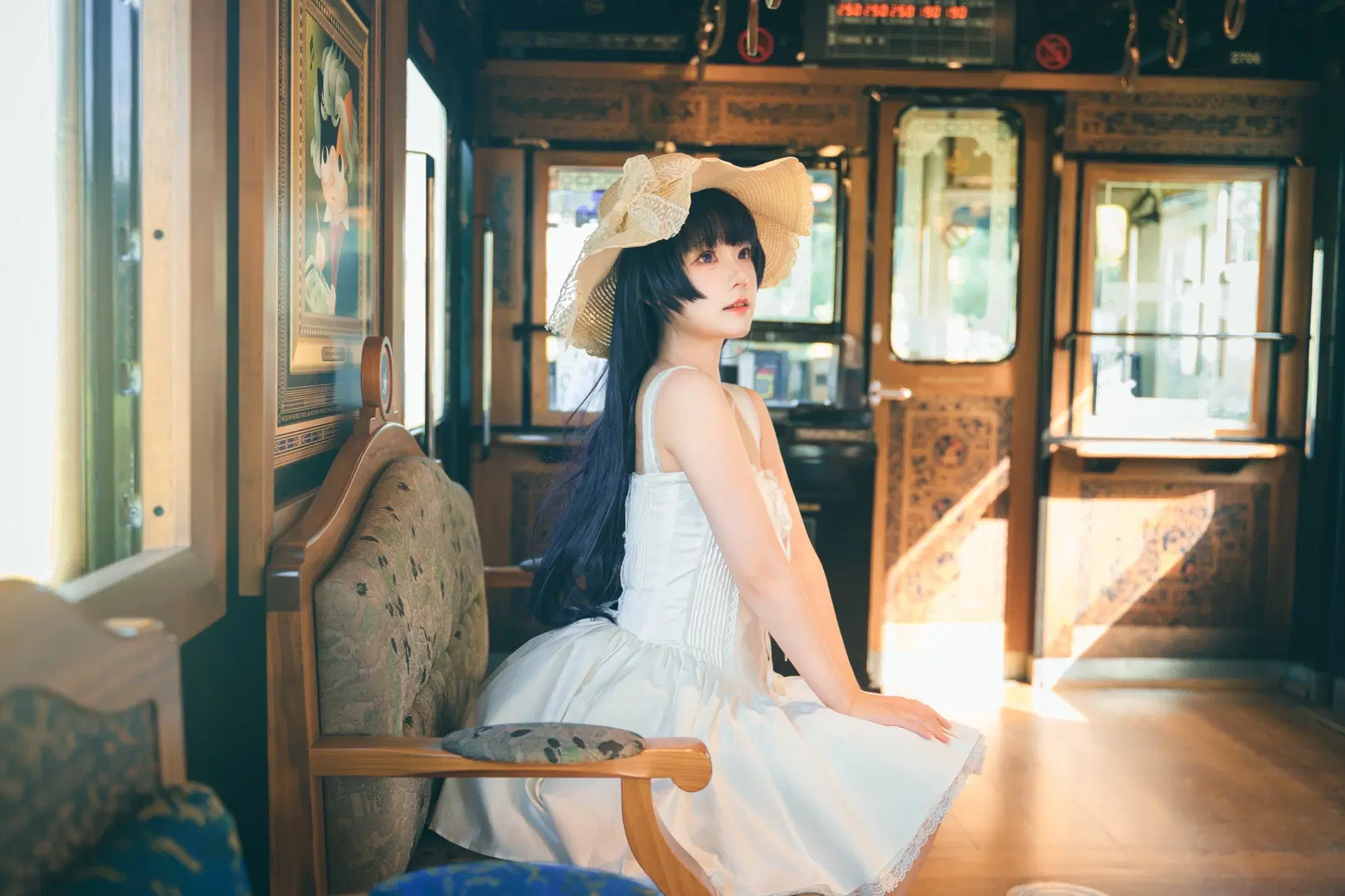 【五更瑠璃 コスプレ】たま電車に乗り込んで再現する『俺の妹がこんなに可愛いわけがない』黒猫 - 天枰君 - 2枚目