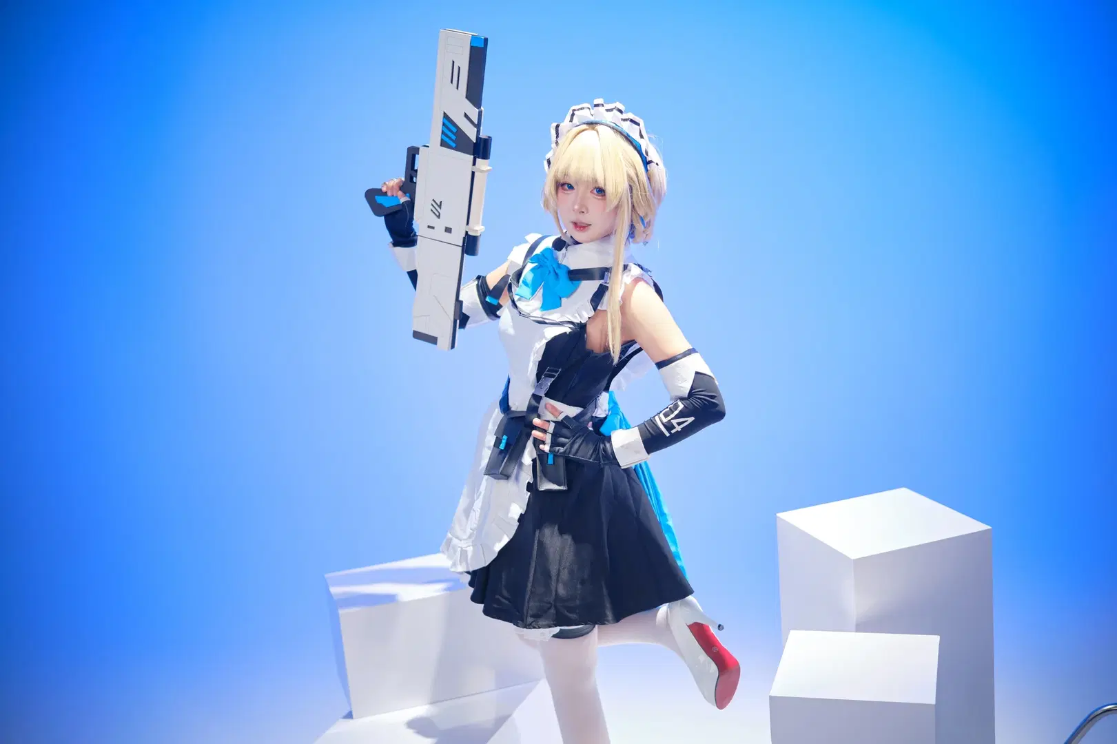 【飛鳥馬トキ コスプレ】ブルーアーカイブの戦術メイド、出撃準備完了：戦術少女の佇まい - 忧郁的芒果酱 - 2枚目