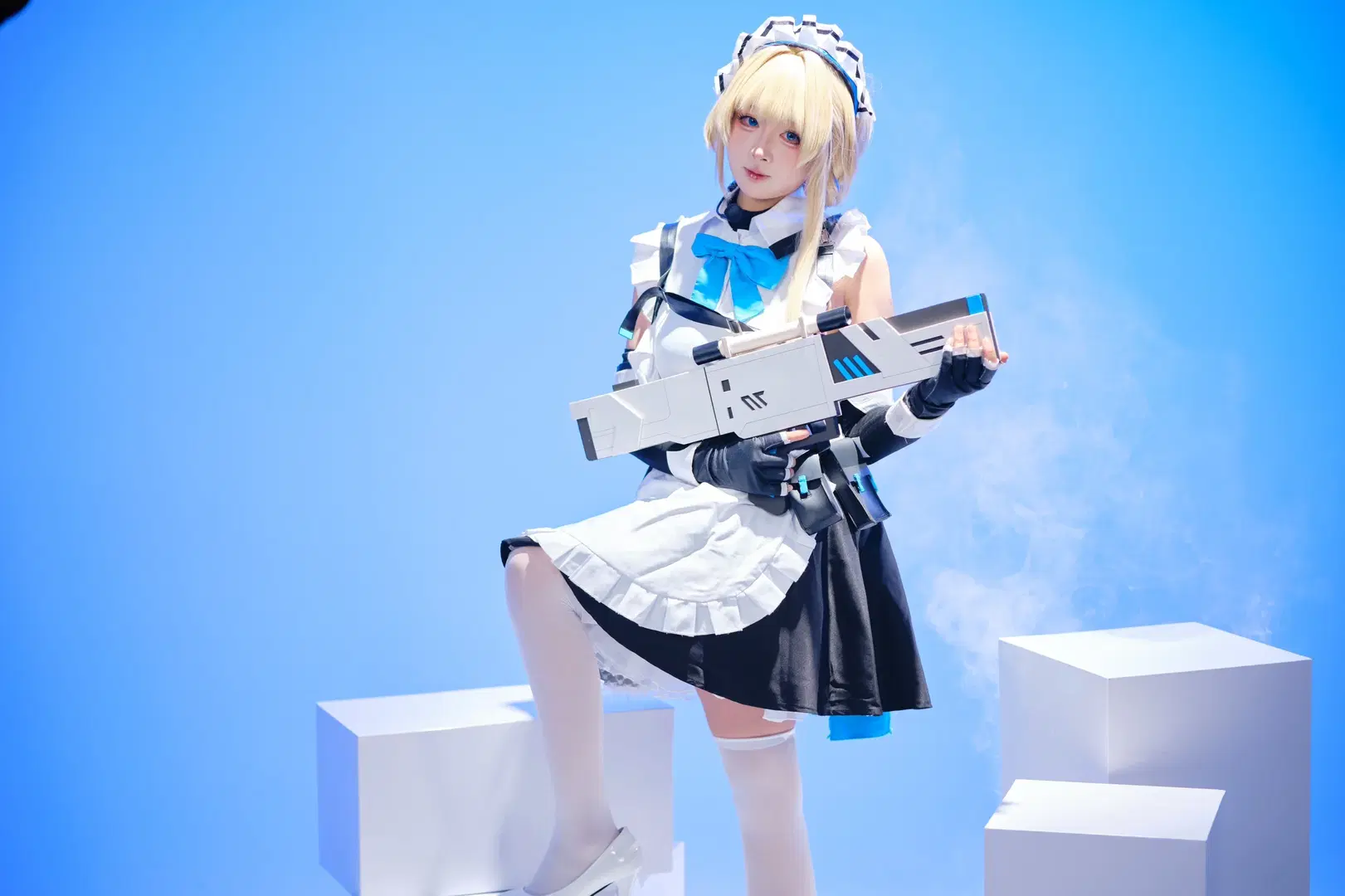 【飛鳥馬トキ コスプレ】ブルーアーカイブの戦術メイド、出撃準備完了：戦術少女の佇まい - 忧郁的芒果酱 - 3枚目