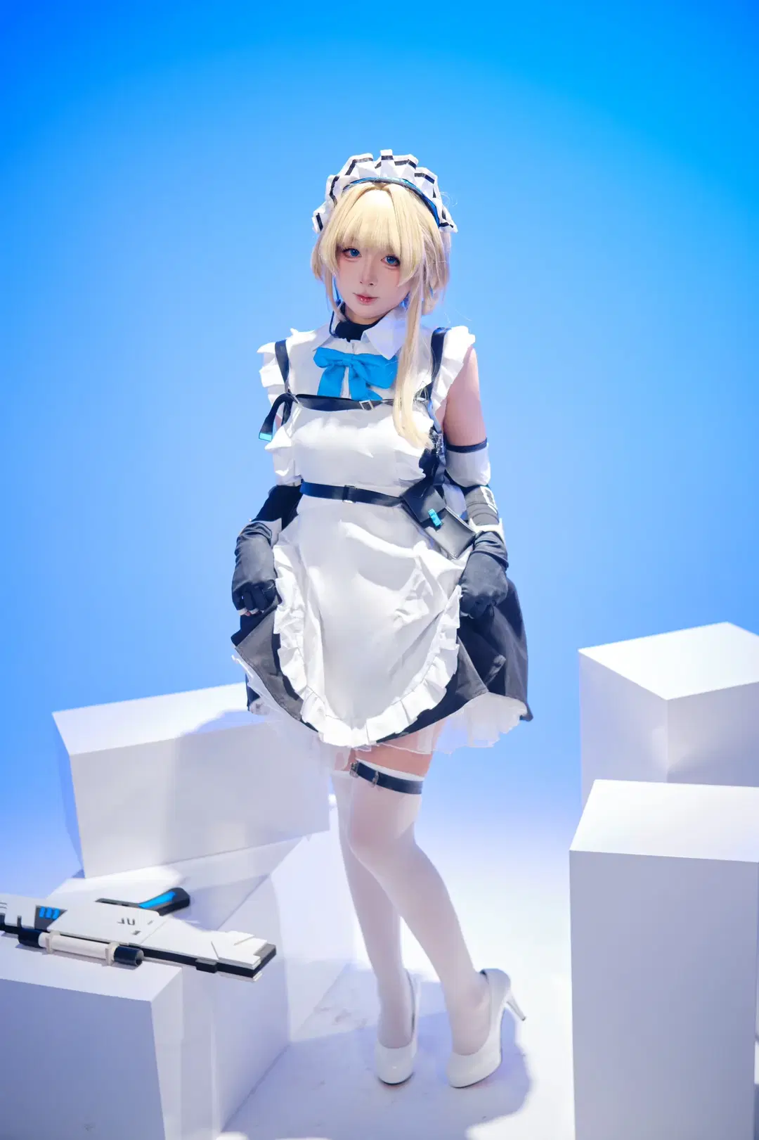 【飛鳥馬トキ コスプレ】ブルーアーカイブの戦術メイド、出撃準備完了：戦術少女の佇まい - 忧郁的芒果酱 - 5枚目