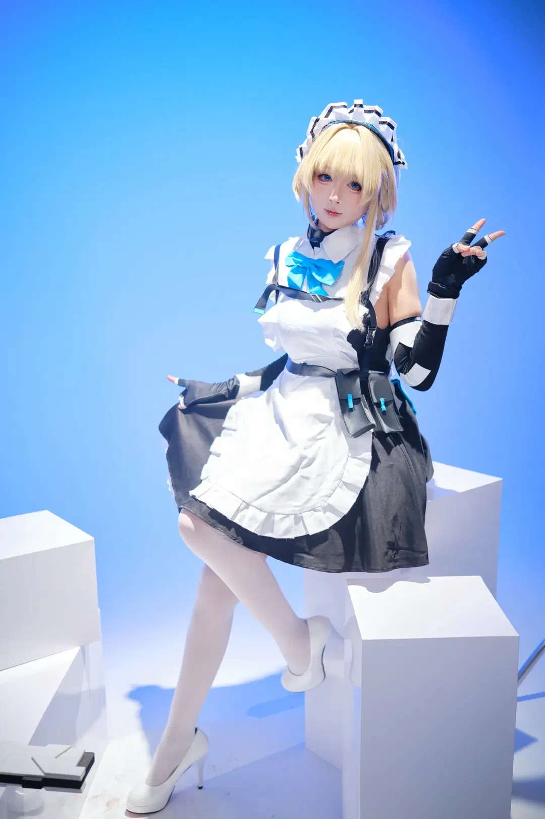 【飛鳥馬トキ コスプレ】ブルーアーカイブの戦術メイド、出撃準備完了：戦術少女の佇まい - 忧郁的芒果酱 - 6枚目