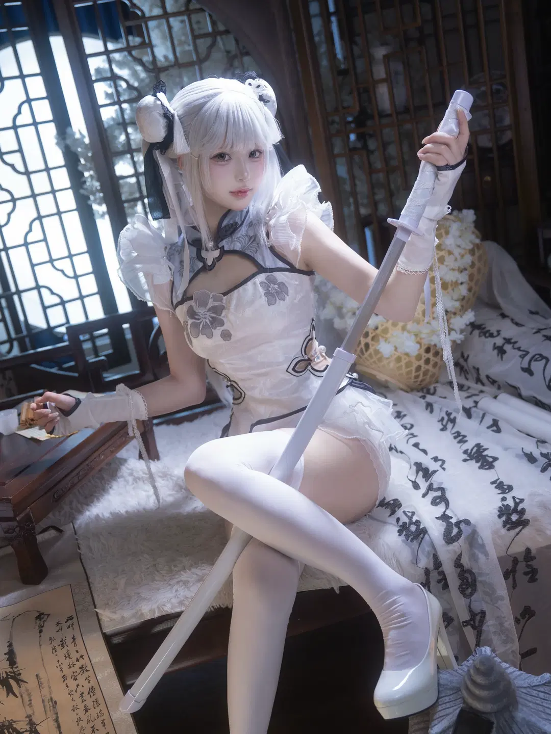 永劫无间, 玉髓冰心cos, 白丝, 国风cosplay, 永劫无间手游