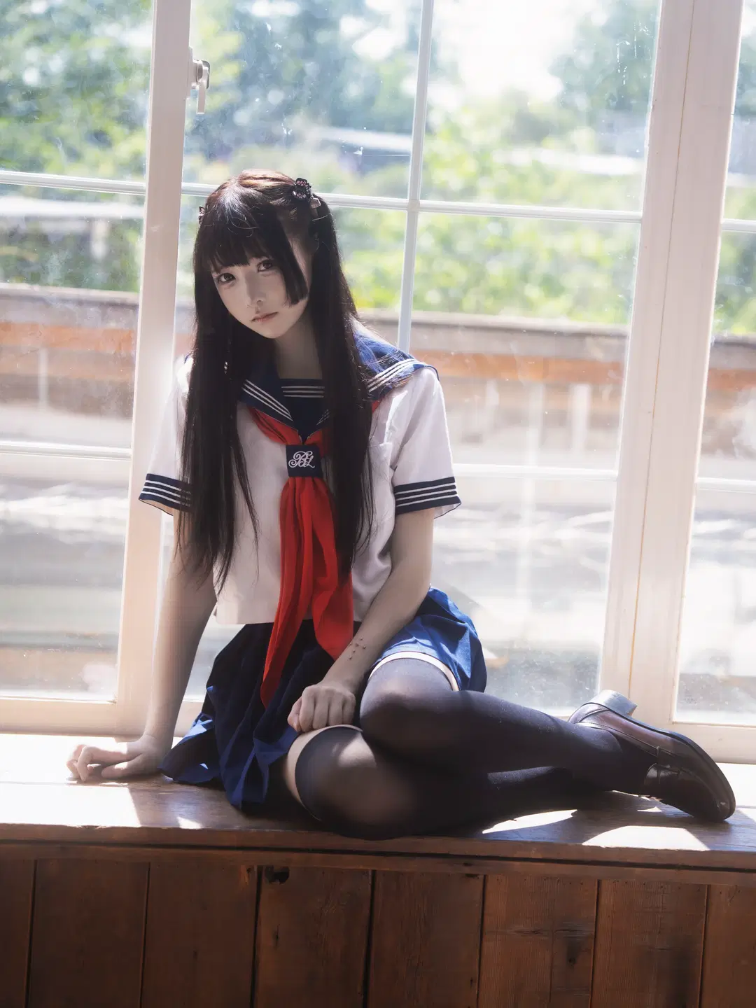 夏のセーラー服と窓辺の光和影の記録 - 铁相 - 2枚目