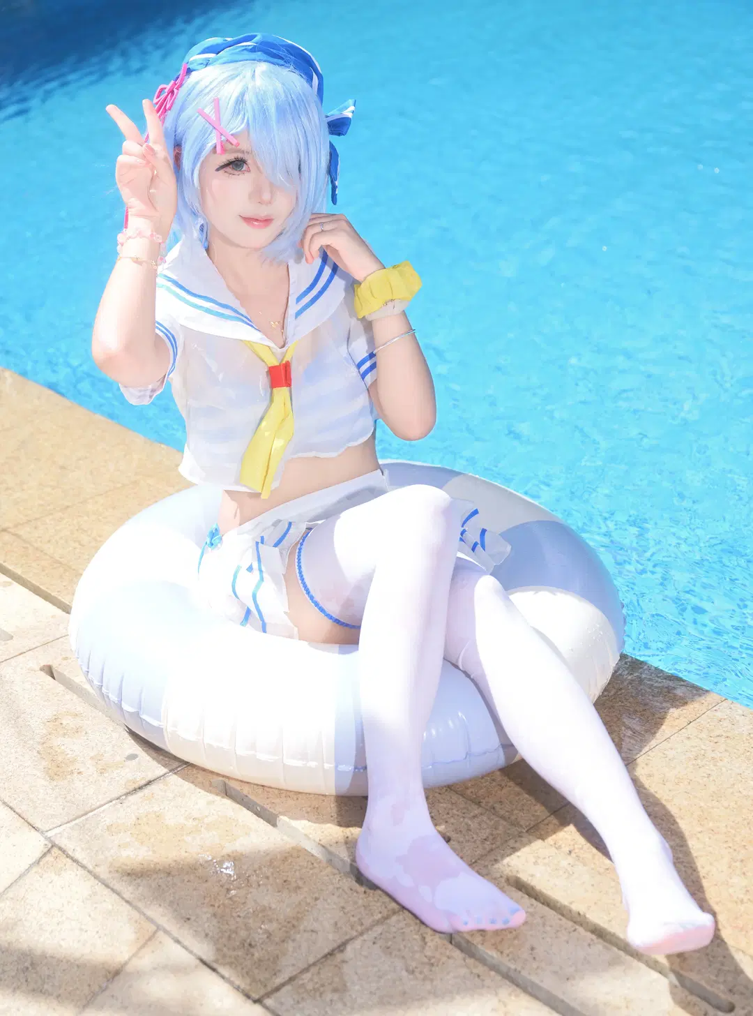 [Rem cosplay] Re:Zero − Starting Life in Another World Swimsuit Photoshoot Log by 暃暃公主 - Image 4