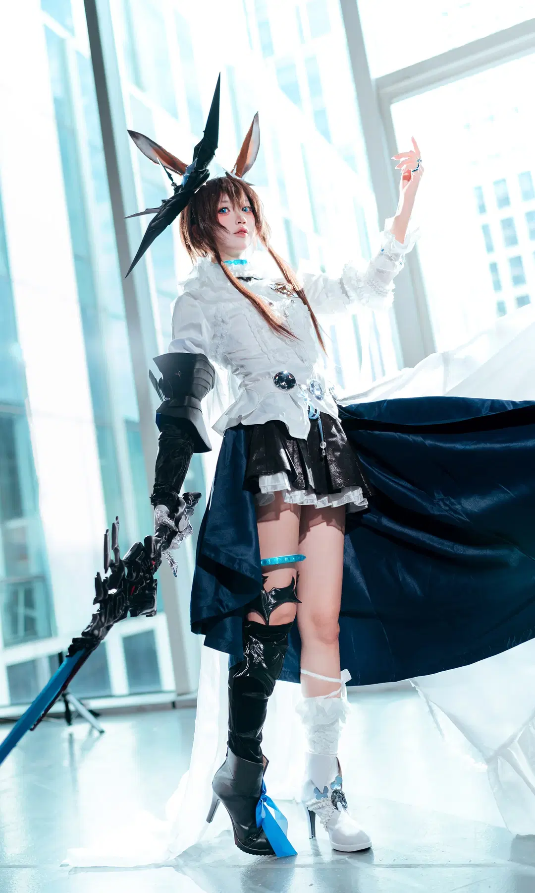Convention photos, Firefly ACG Expo, Arknights, Amiya cosplay, Stockings