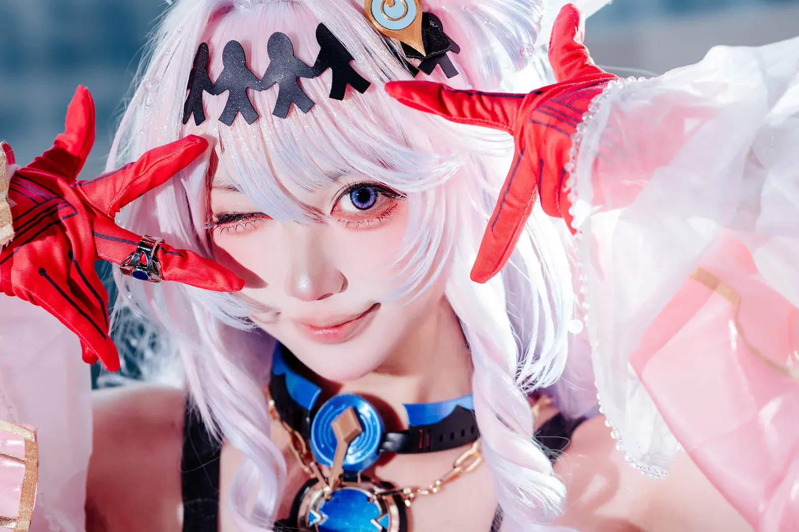 [Denia Cosplay] Wuthering Waves: Pink and White Sorceress Debuts at Firefly ACG Expo by zbw-满满满满 - Image 5