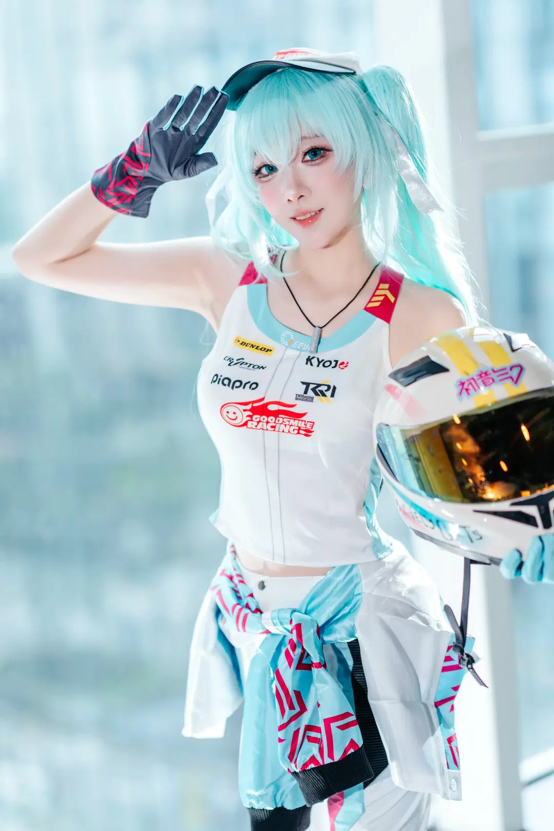 【初音未来cos】化身修车葱师傅的赛车初音萤火虫漫展返图 - zbw-满满满满 - 第2张