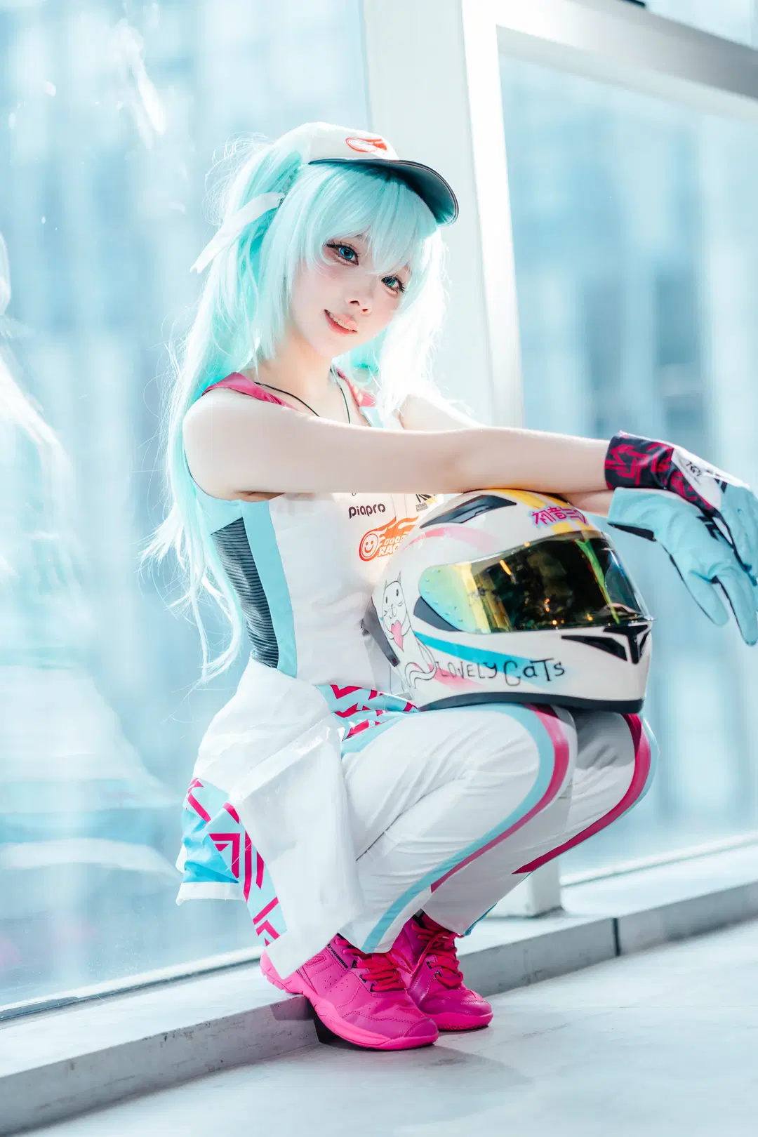 【初音未来cos】化身修车葱师傅的赛车初音萤火虫漫展返图 - zbw-满满满满 - 第4张