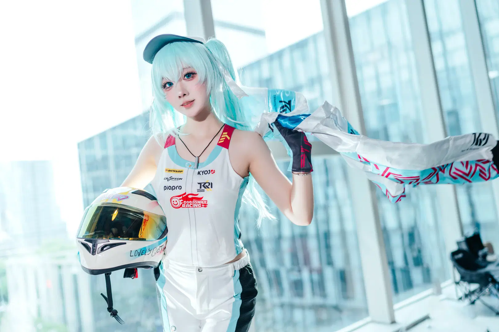 【初音未来cos】化身修车葱师傅的赛车初音萤火虫漫展返图 - zbw-满满满满 - 第7张