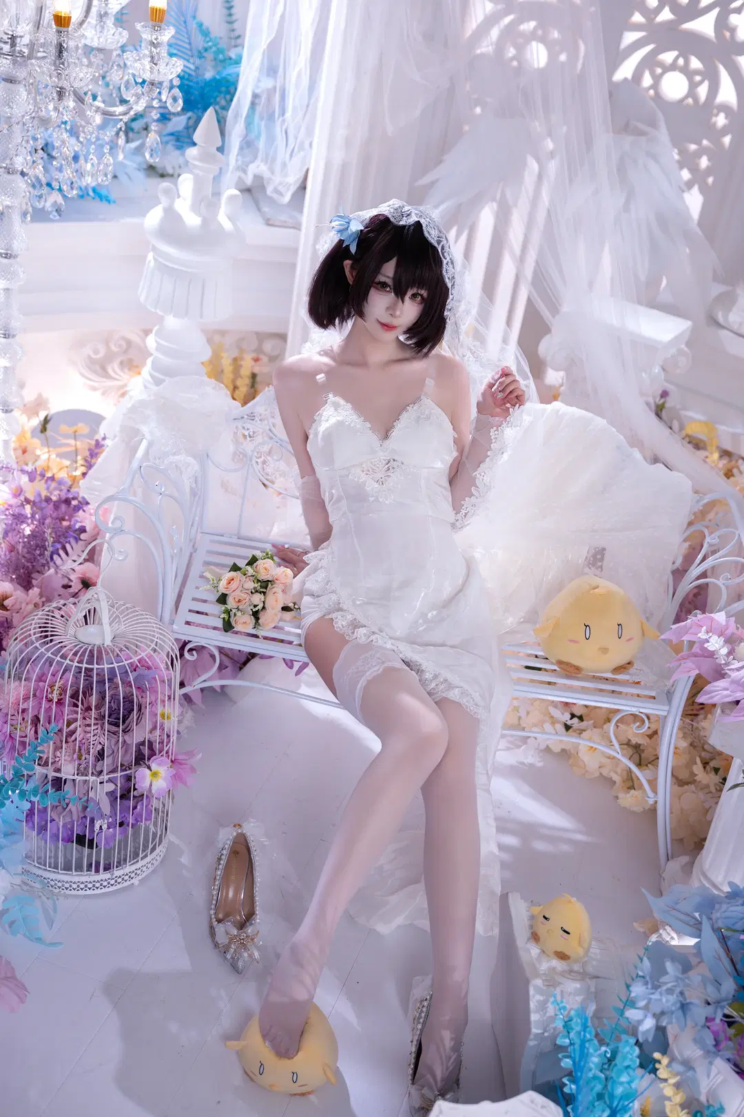 【巴尔的摩cos】碧蓝航线花嫁巴尔的摩，白色蕾丝与精灵耳的梦幻结合 - KomikadoYUC - 第4张