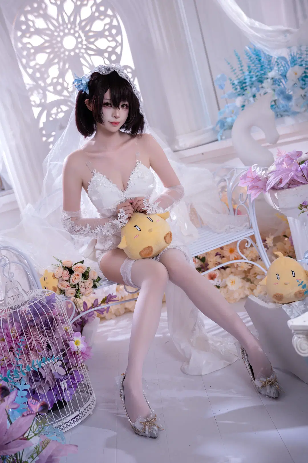 【巴尔的摩cos】碧蓝航线花嫁巴尔的摩，白色蕾丝与精灵耳的梦幻结合 - KomikadoYUC - 第5张