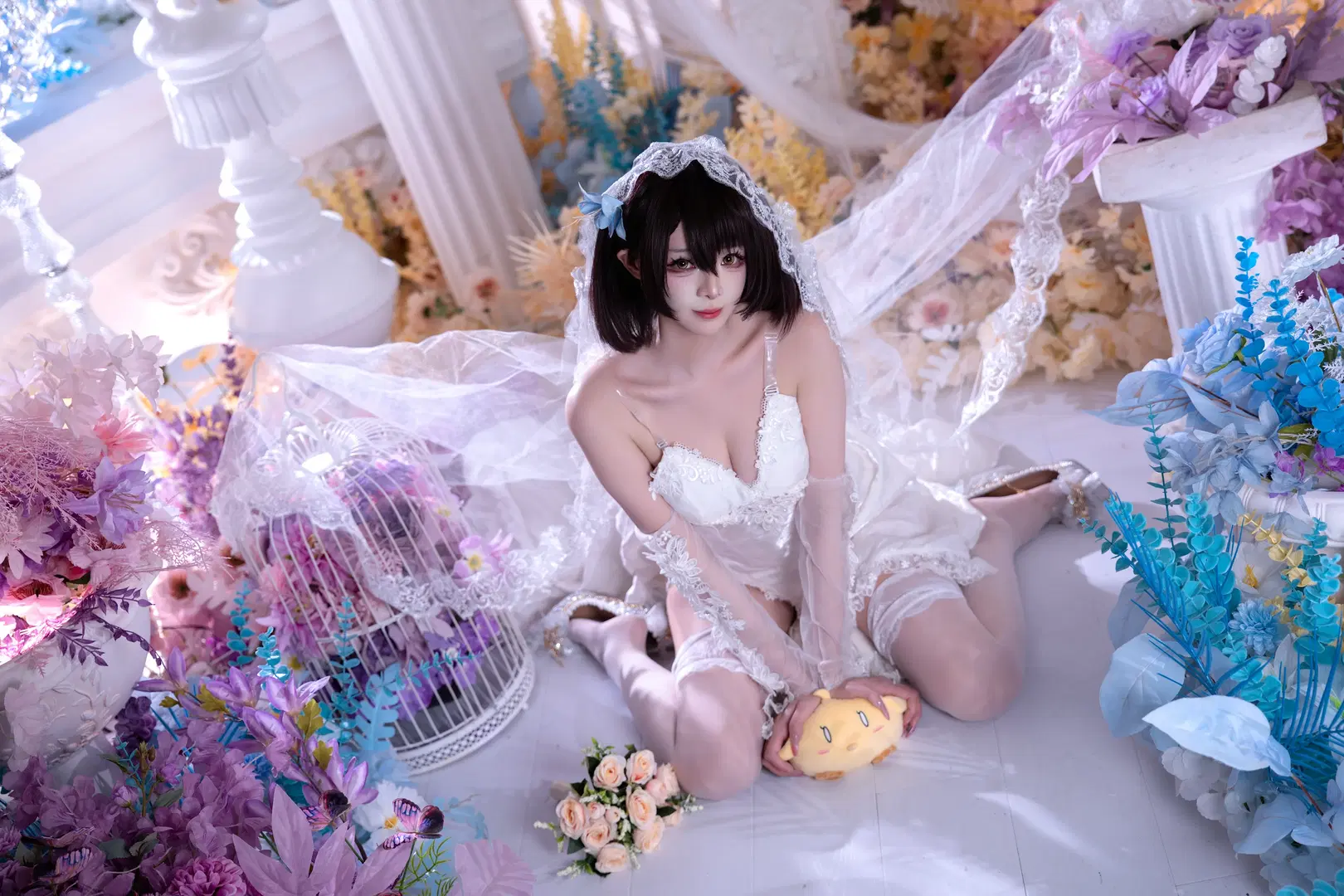 【巴尔的摩cos】碧蓝航线花嫁巴尔的摩，白色蕾丝与精灵耳的梦幻结合 - KomikadoYUC - 第6张