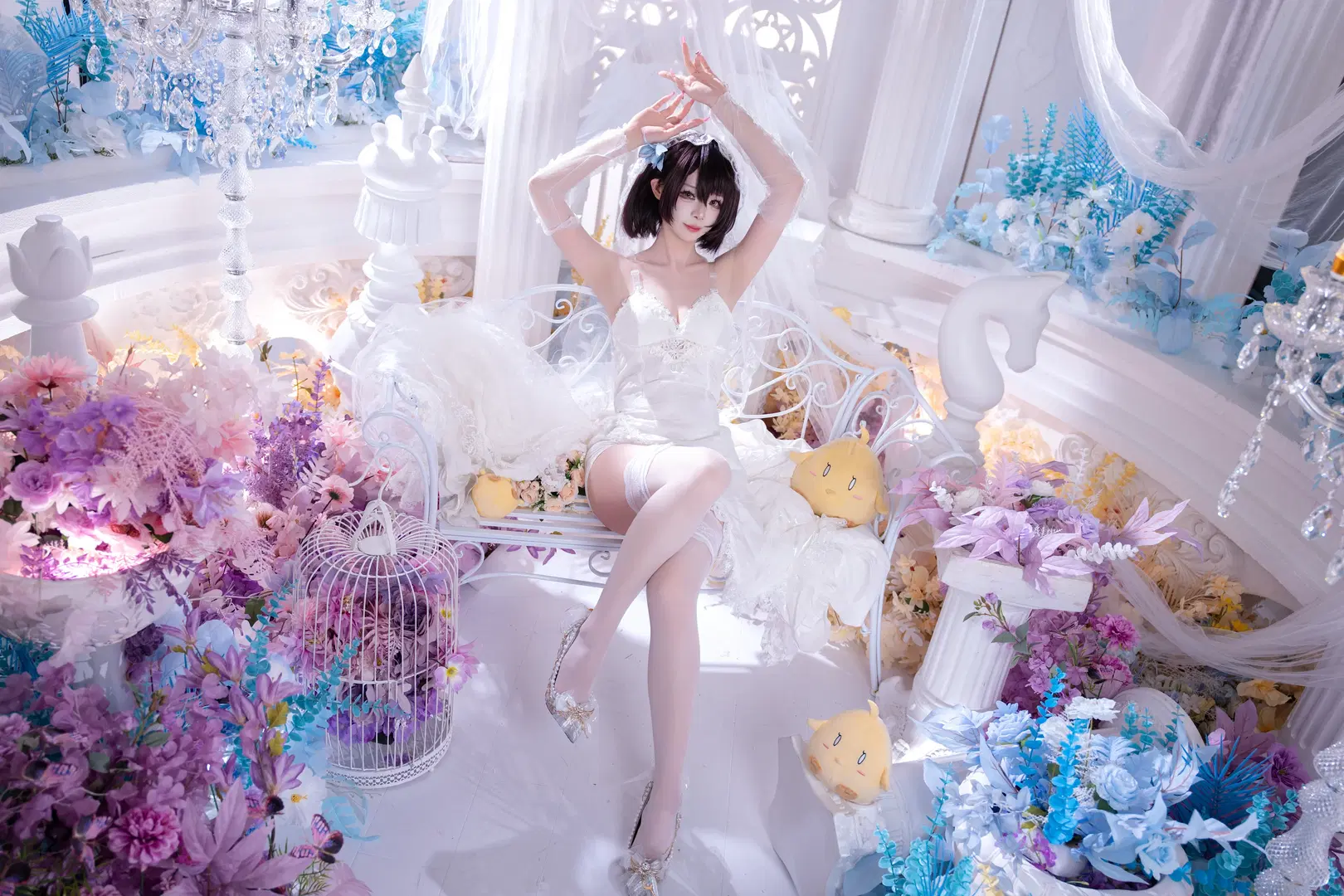 【巴尔的摩cos】碧蓝航线花嫁巴尔的摩，白色蕾丝与精灵耳的梦幻结合 - KomikadoYUC - 第7张