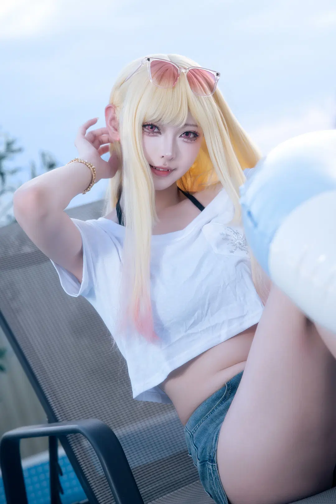 【喜多川海梦cos】更衣人偶坠入爱河，雨后泳池边的夏日休闲 - KomikadoYUC - 第6张