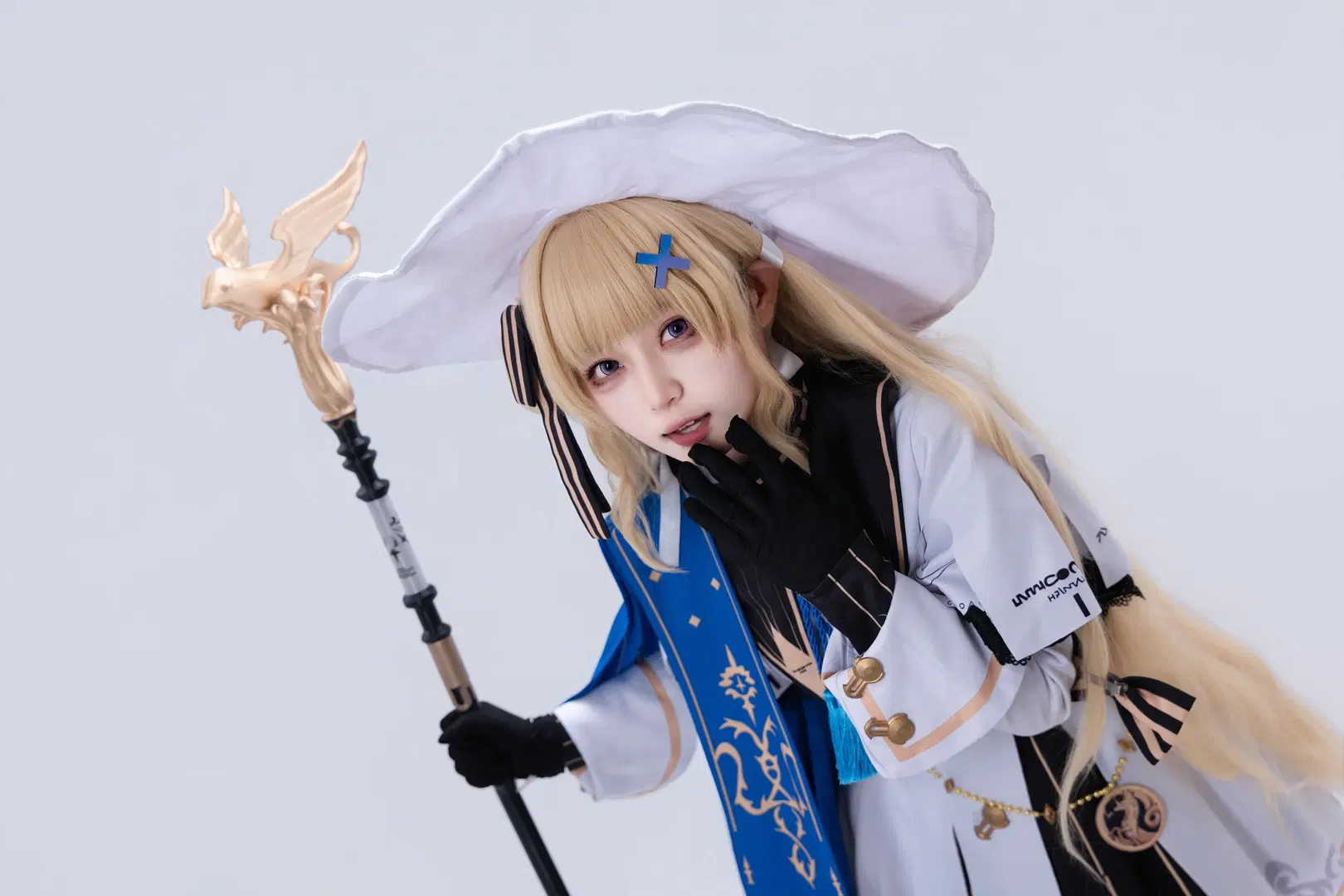 [Phoebe Cosplay] Wuthering Waves White stockings Mage: Studio photoshoot daily life Record by KomikadoYUC - Image 4