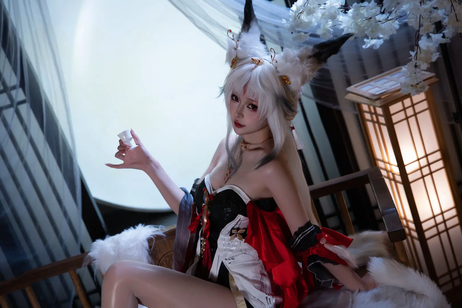 [Hsin cosplay] Wuthering Waves Hsin's Tea Tasting Beneath the Moon: Chinese-style cosplay & Game cosplay by KomikadoYUC - Image 3