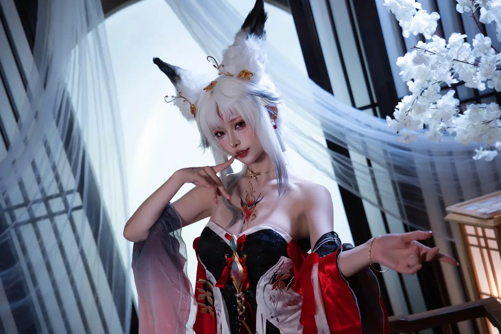 【心月狐cos】鳴潮國風狐耳少女的氛圍感呈現 - KomikadoYUC - 第3張