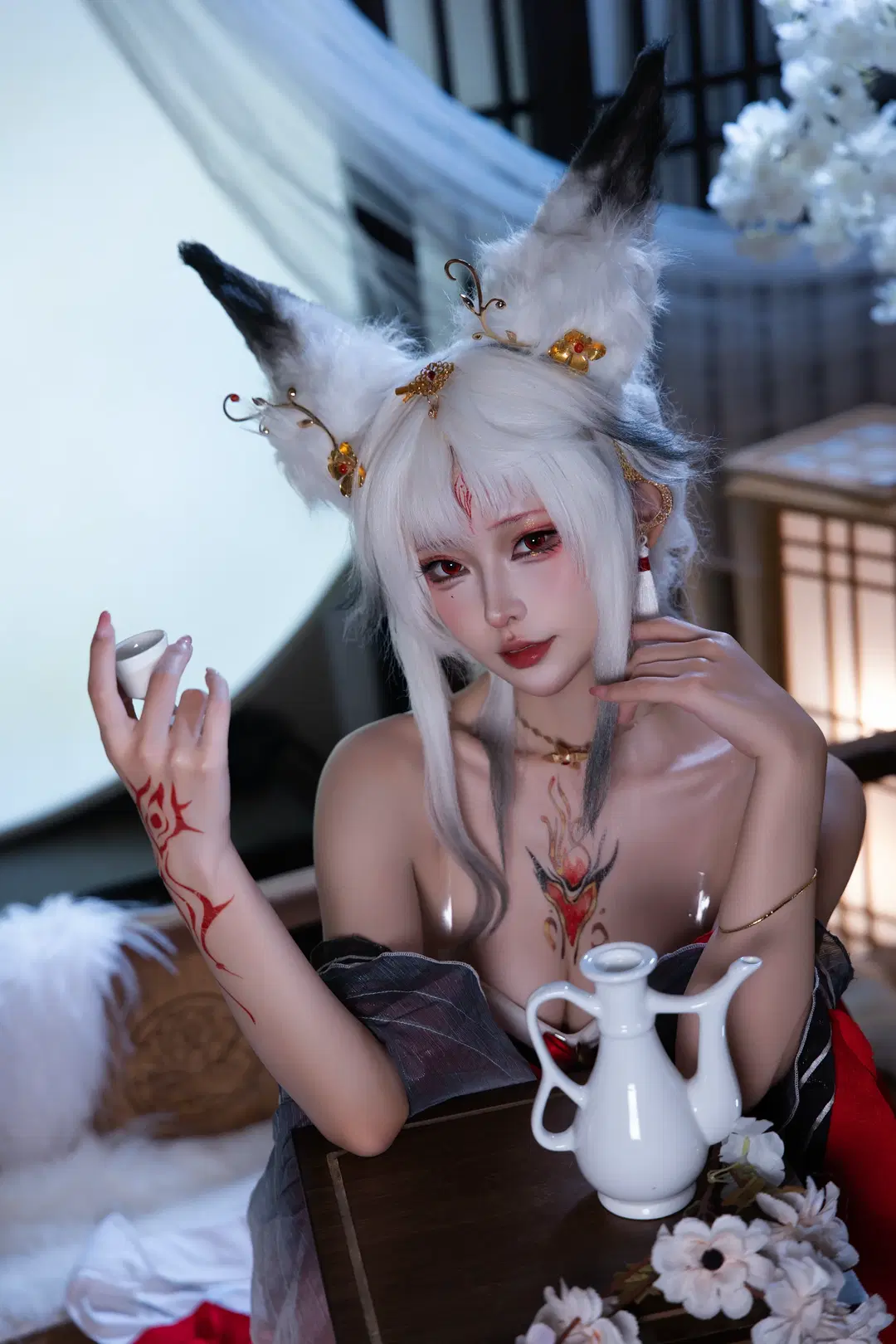 【心月狐cos】鳴潮國風狐耳少女的氛圍感呈現 - KomikadoYUC - 第8張