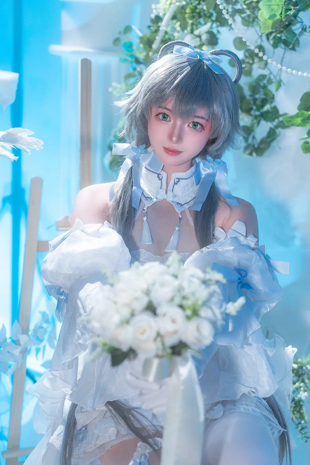 【洛天依cos】花嫁造型的梦幻氛围感拍摄 - 面团sama - 第2张