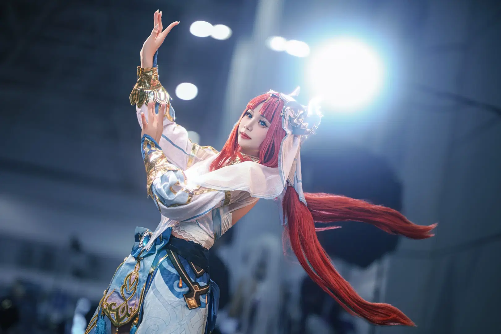 【ニィロウ コスプレ】波しぶきと舞い踊る、『原神』の水の一座の踊り子 - 屁啦小平 - 4枚目
