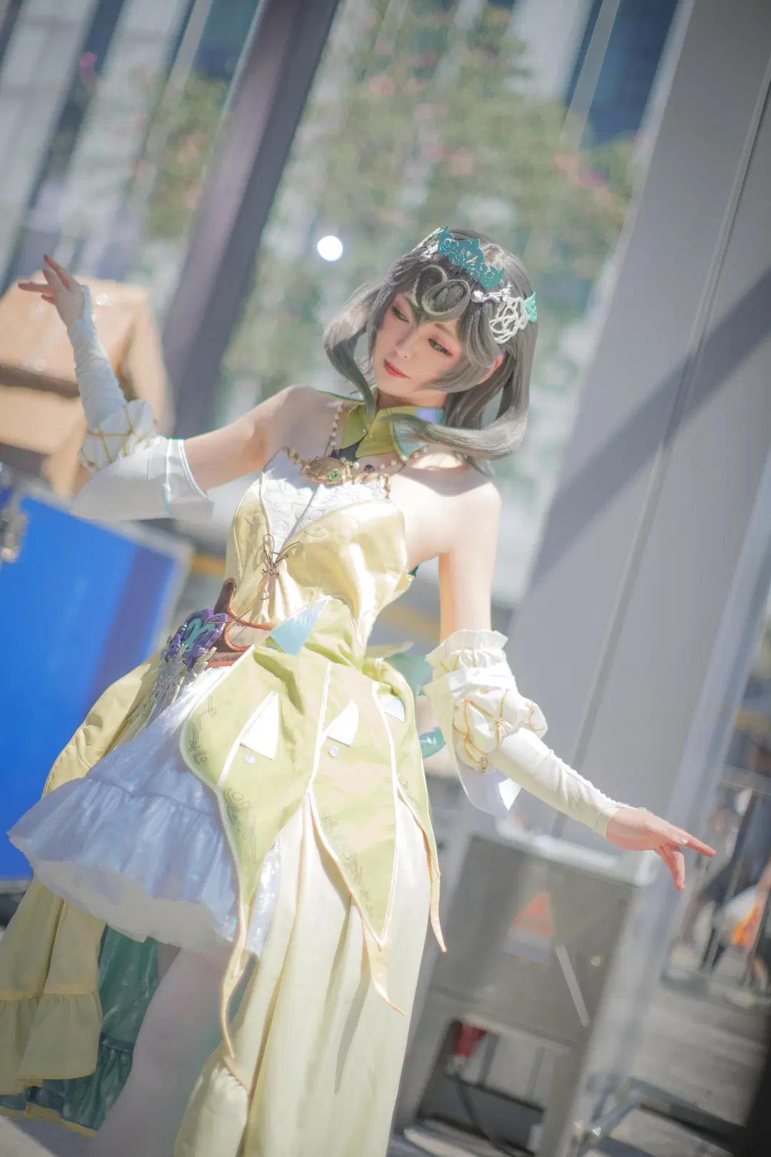 白ストッキング, ファイナルファンタジーXIV, 理王スフェーンコスプレ, 広州CICF, スフェーン