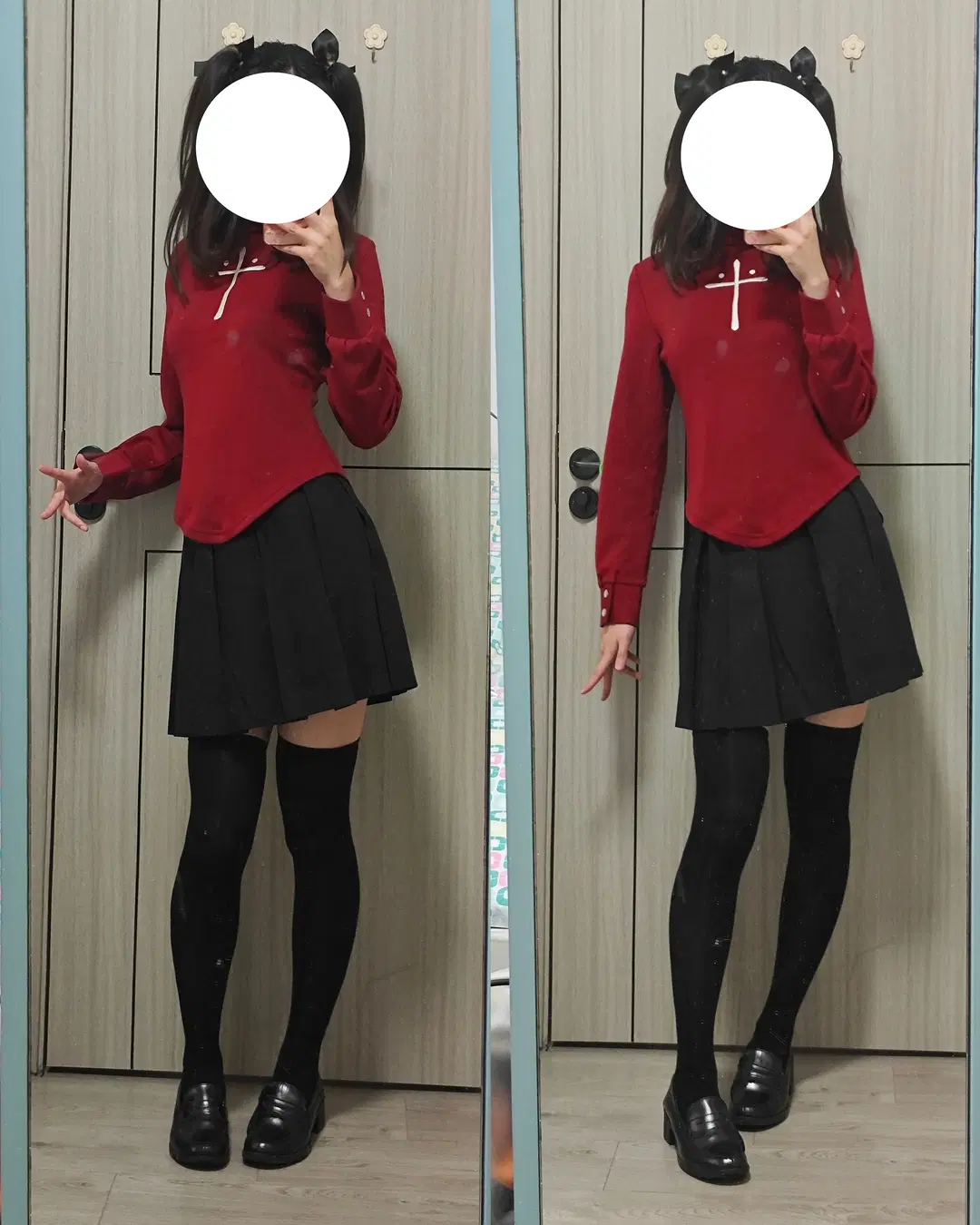 【遠坂凜cos】紅黑經典試衣，質感驚豔的日常穿搭 - 蛇生伊夕 - 第2張