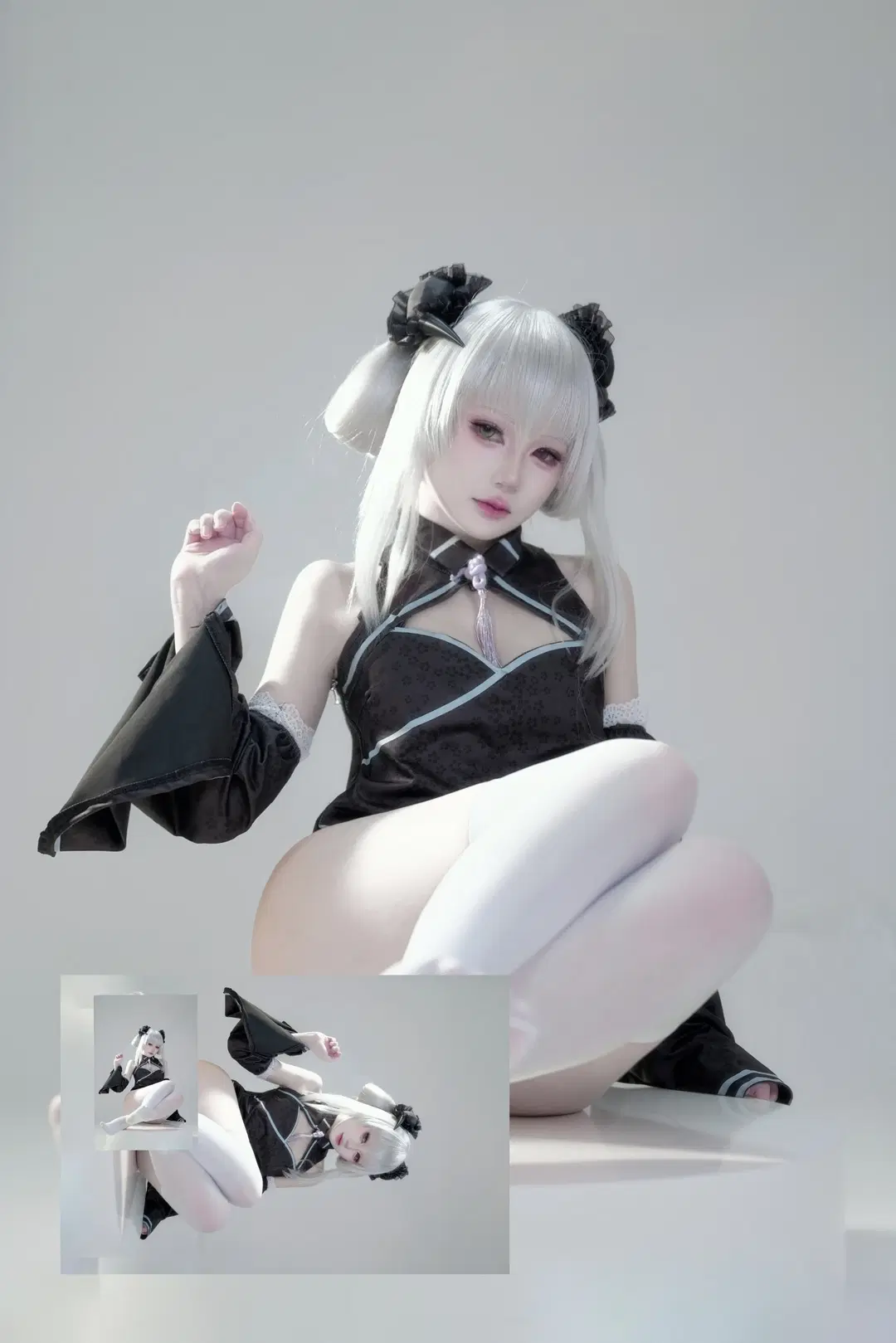 【カヨココスプレ】毛玉牛乳版カヨコの白ホリ撮影記録 - 菜狗离颜（接国庆萌卡） - 2枚目