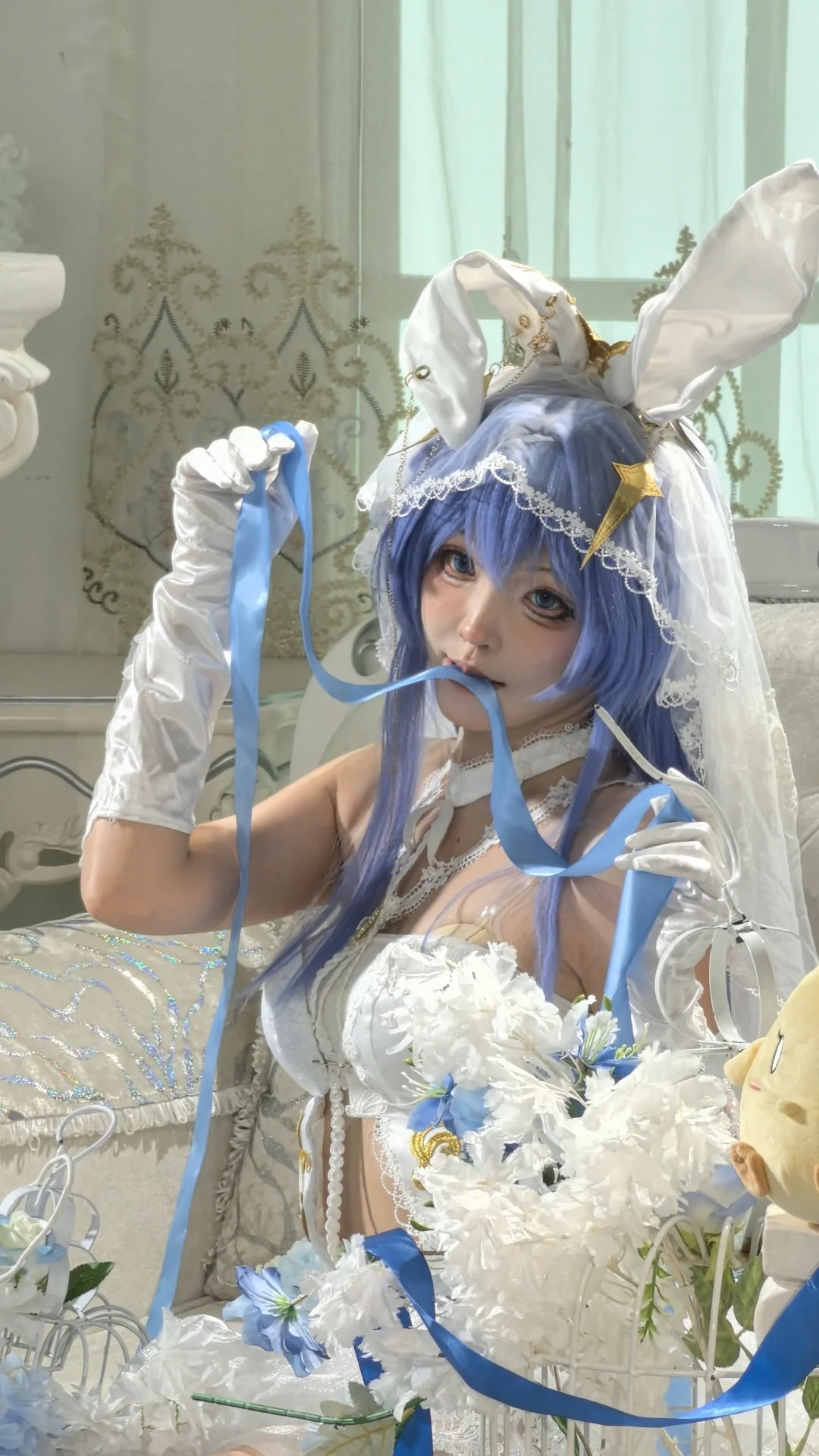 碧蓝航线, 摄影分享, 花嫁cos, 兔耳, 新泽西cos