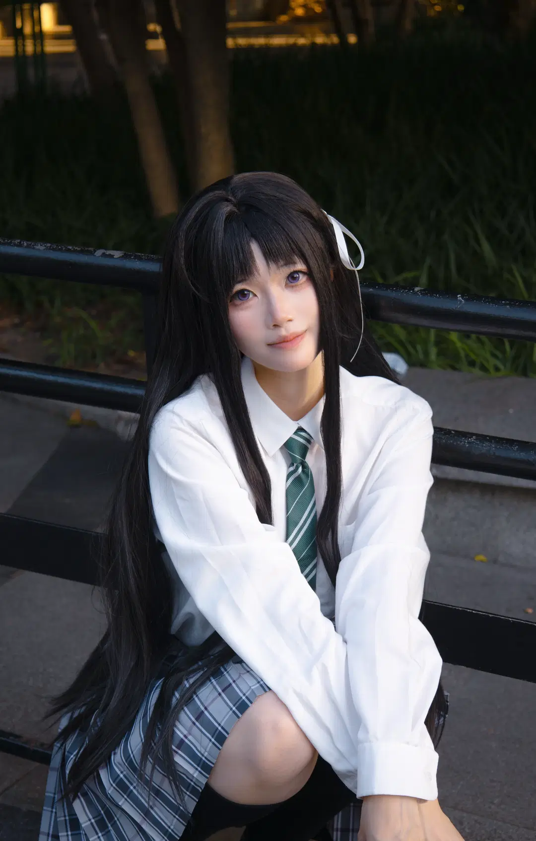【安和すばる コスプレ】『ガールズバンドクライ』高校制服ロケーション撮影記録 - 檜名乃Hinano - 2枚目