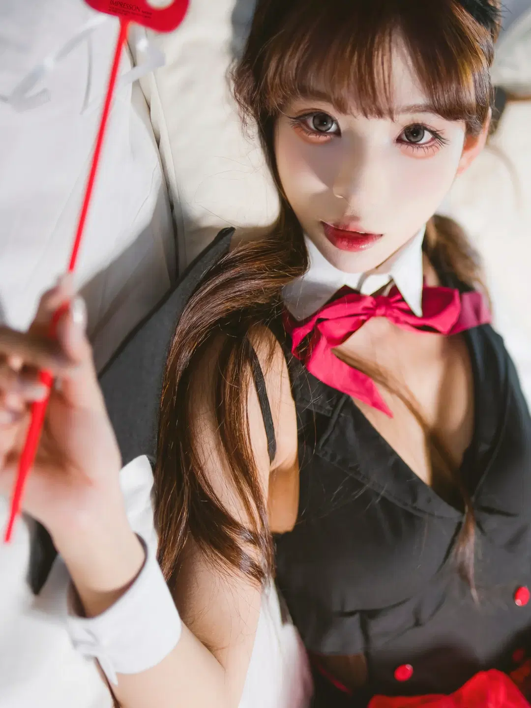 小恶魔cos 黑红主题的恶魔装扮搭配黑丝真的很绝 - 阿宏 - 第5张