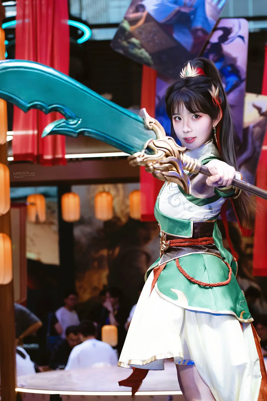 【関銀屏コスプレ】『三国殺』蜀の女武将、碧色の中国風コスプレスタイル - 阿宏 - 2枚目
