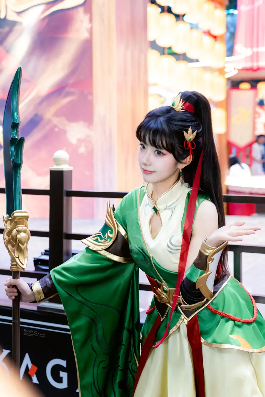 【関銀屏コスプレ】『三国殺』蜀の女武将、碧色の中国風コスプレスタイル - 阿宏 - 4枚目