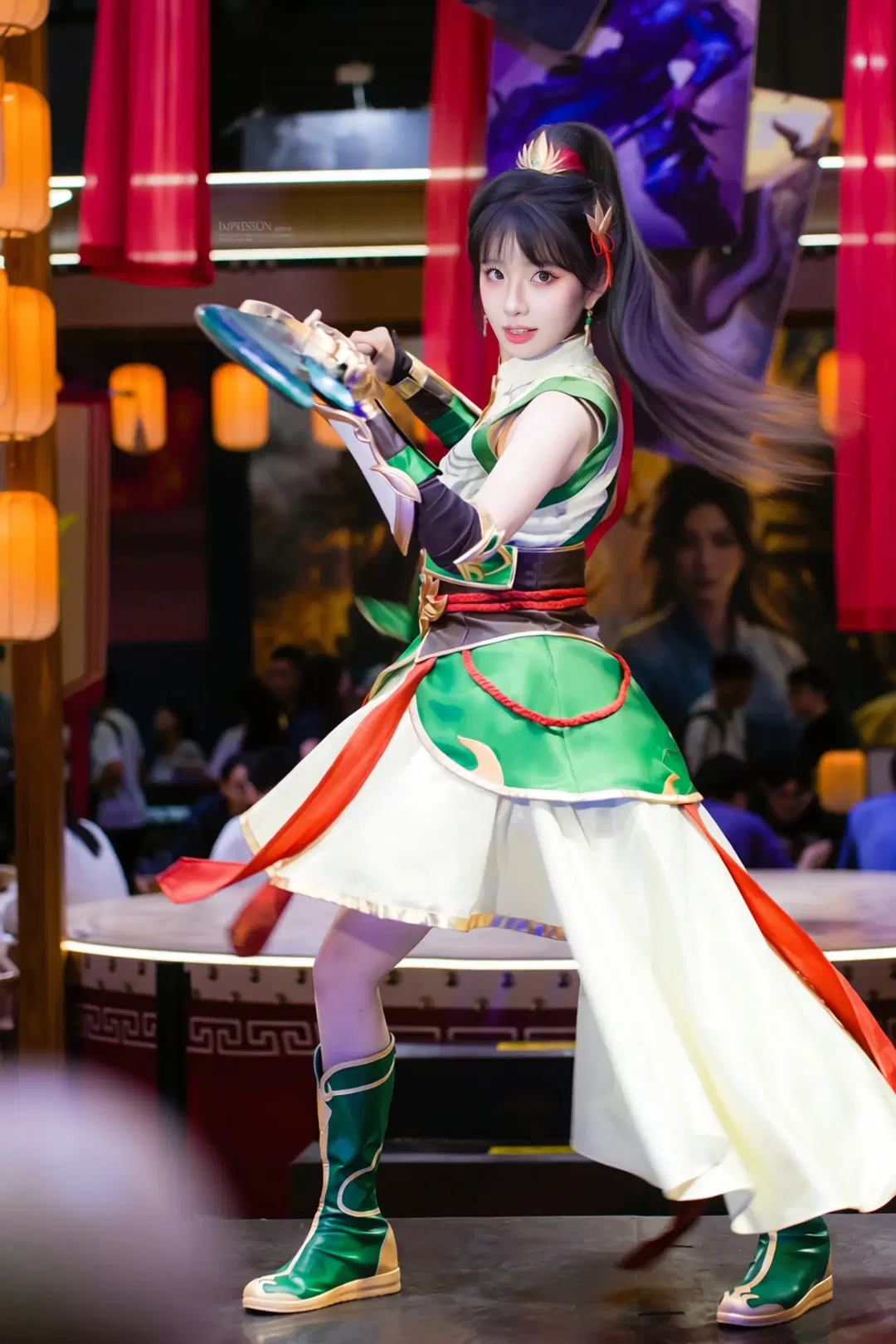 古風コスプレ, 中国風コスプレ, 関銀屏コスプレ, 三国殺, 大刀の小道具