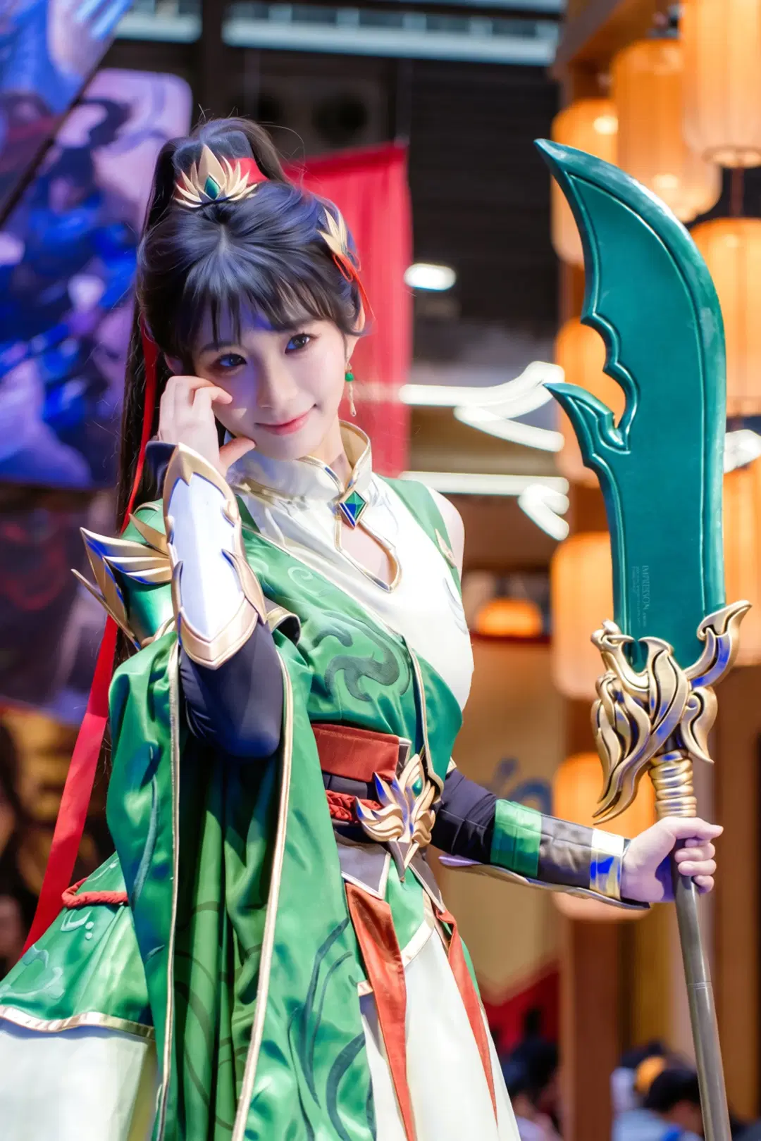 【関銀屏コスプレ】『三国殺』蜀の女武将、碧色の中国風コスプレスタイル - 阿宏 - 6枚目
