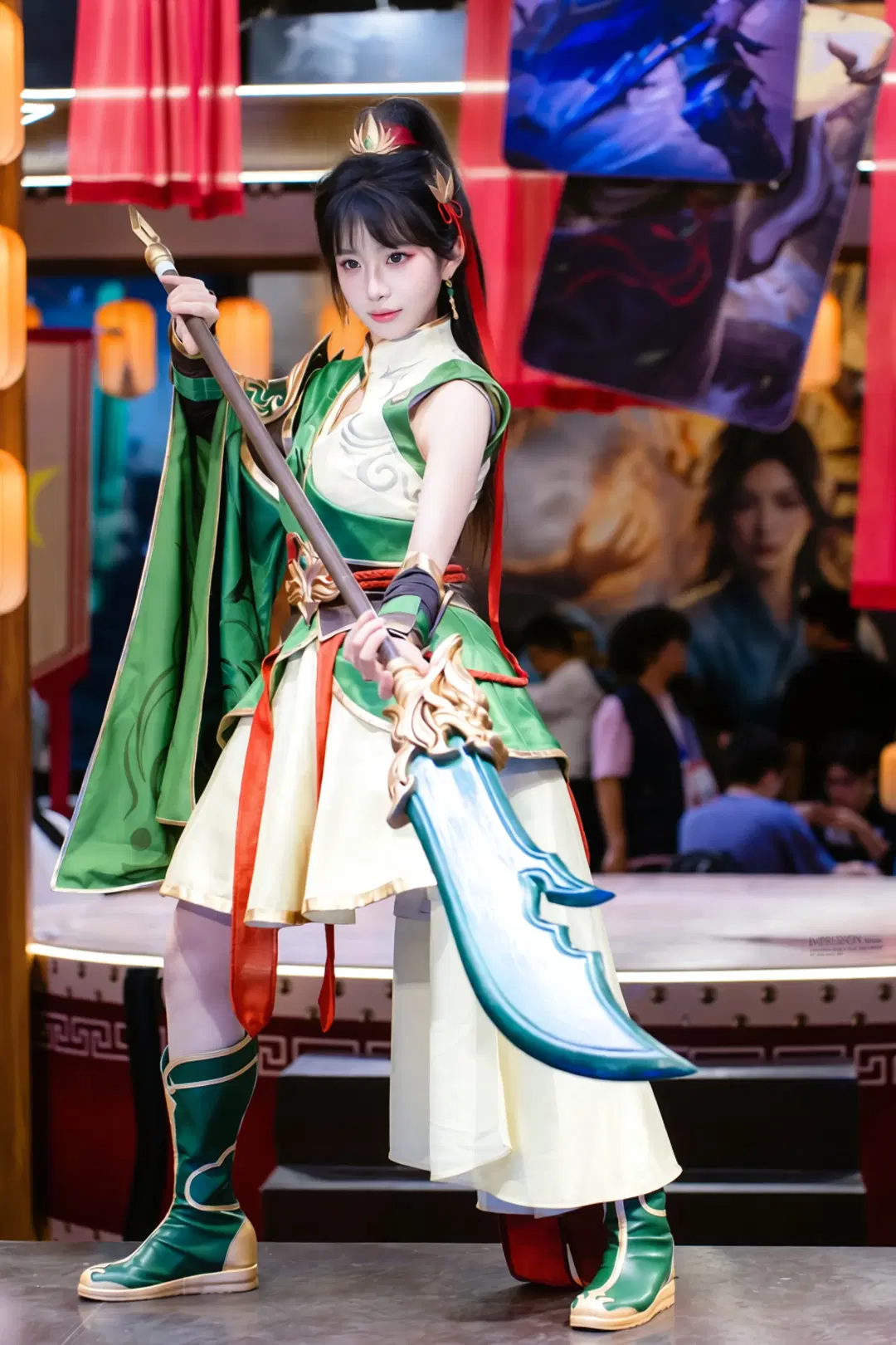【関銀屏コスプレ】『三国殺』蜀の女武将、碧色の中国風コスプレスタイル - 阿宏 - 7枚目