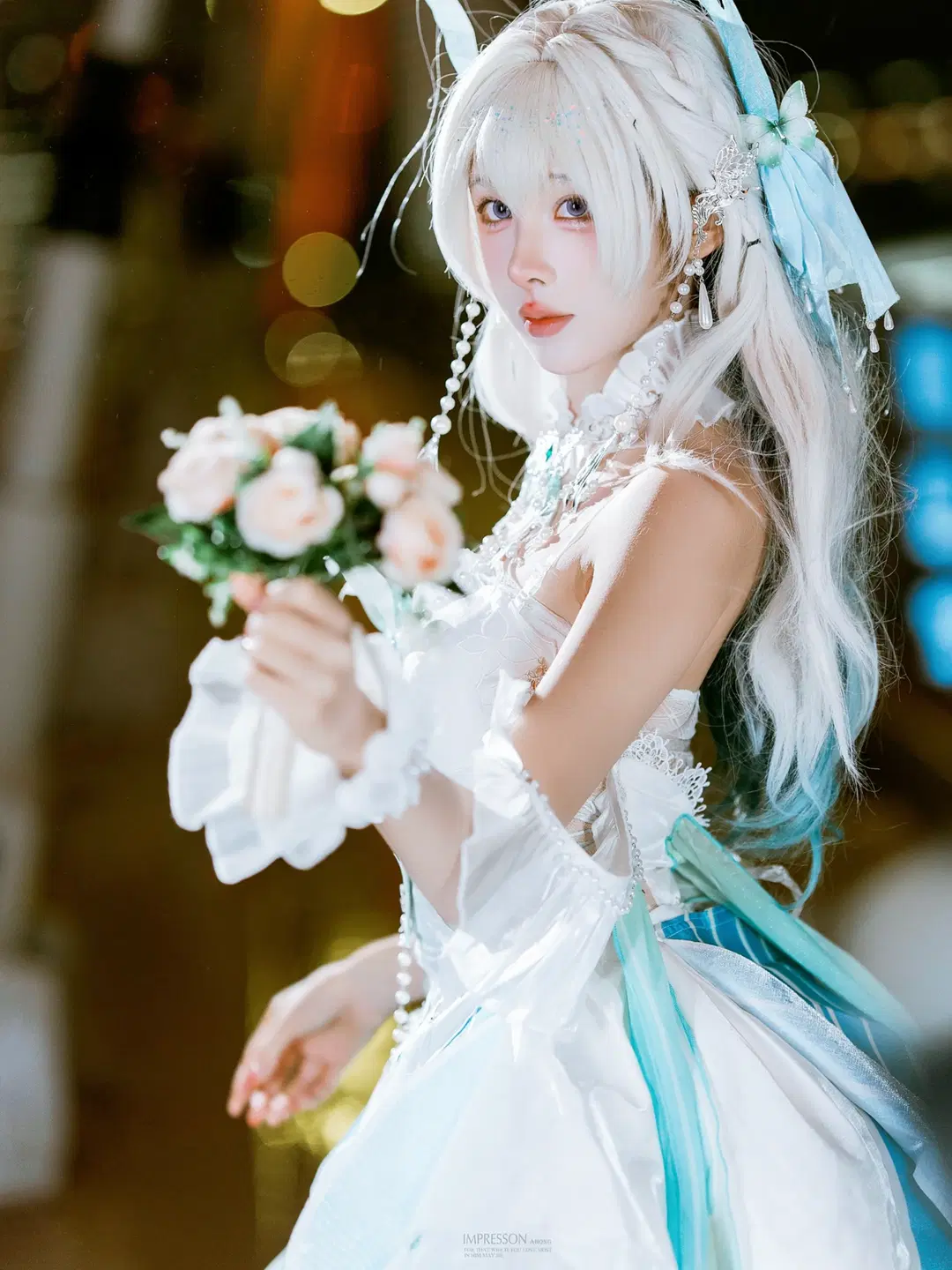 【流萤cos】雨夜流光下的崩坏星穹铁道白蓝幻梦 - 阿宏 - 第6张