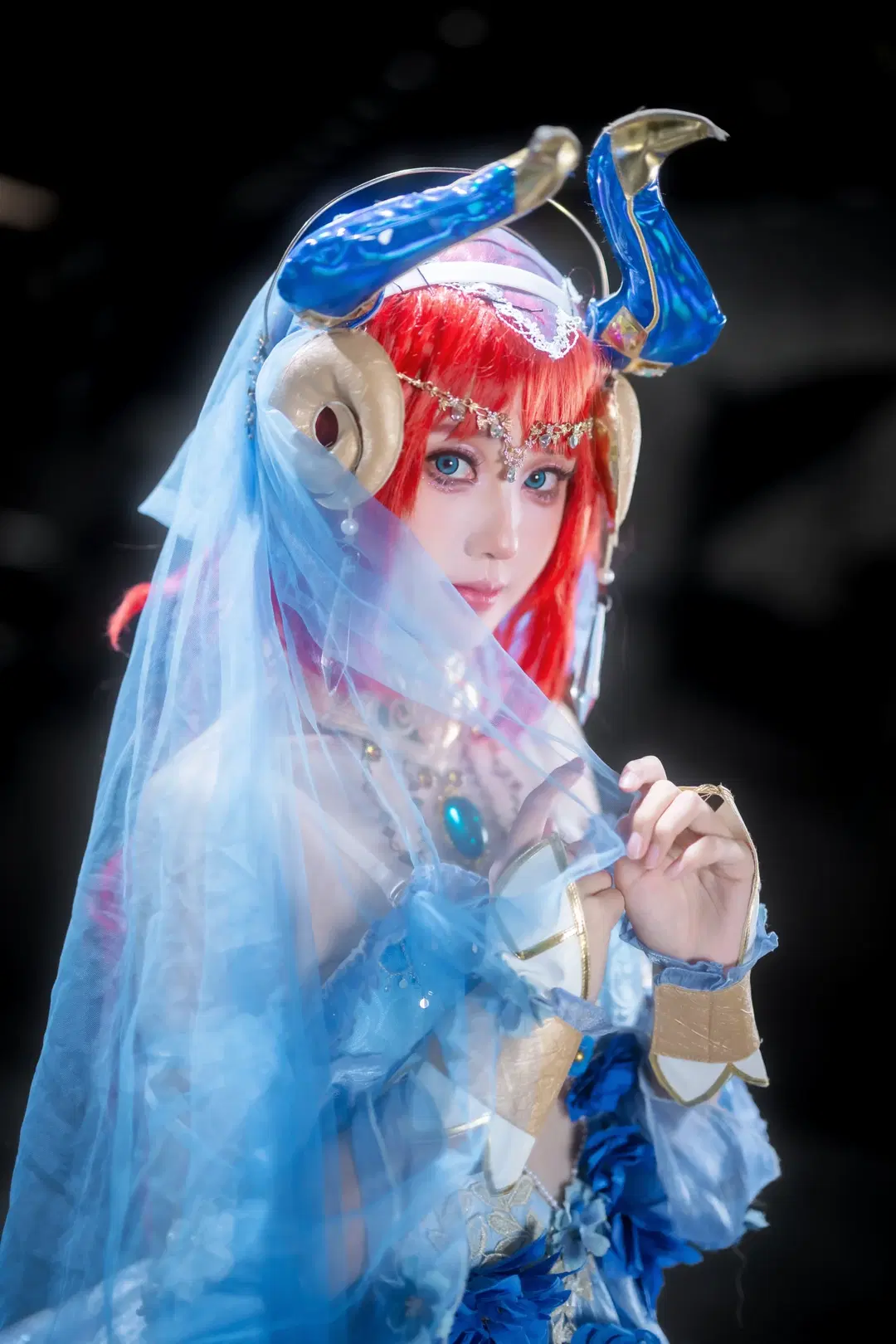 原神, 二次元コスプレ, ニィロウ コスプレ, バレエ, ブルーガーゼのスタイリング