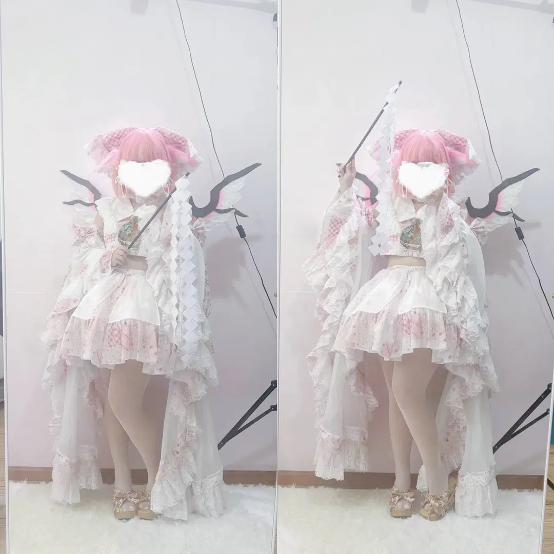 東方project, 二次元cosplay, 白絲, 米斯蒂婭蘿蕾拉cos, 褪色巫女服