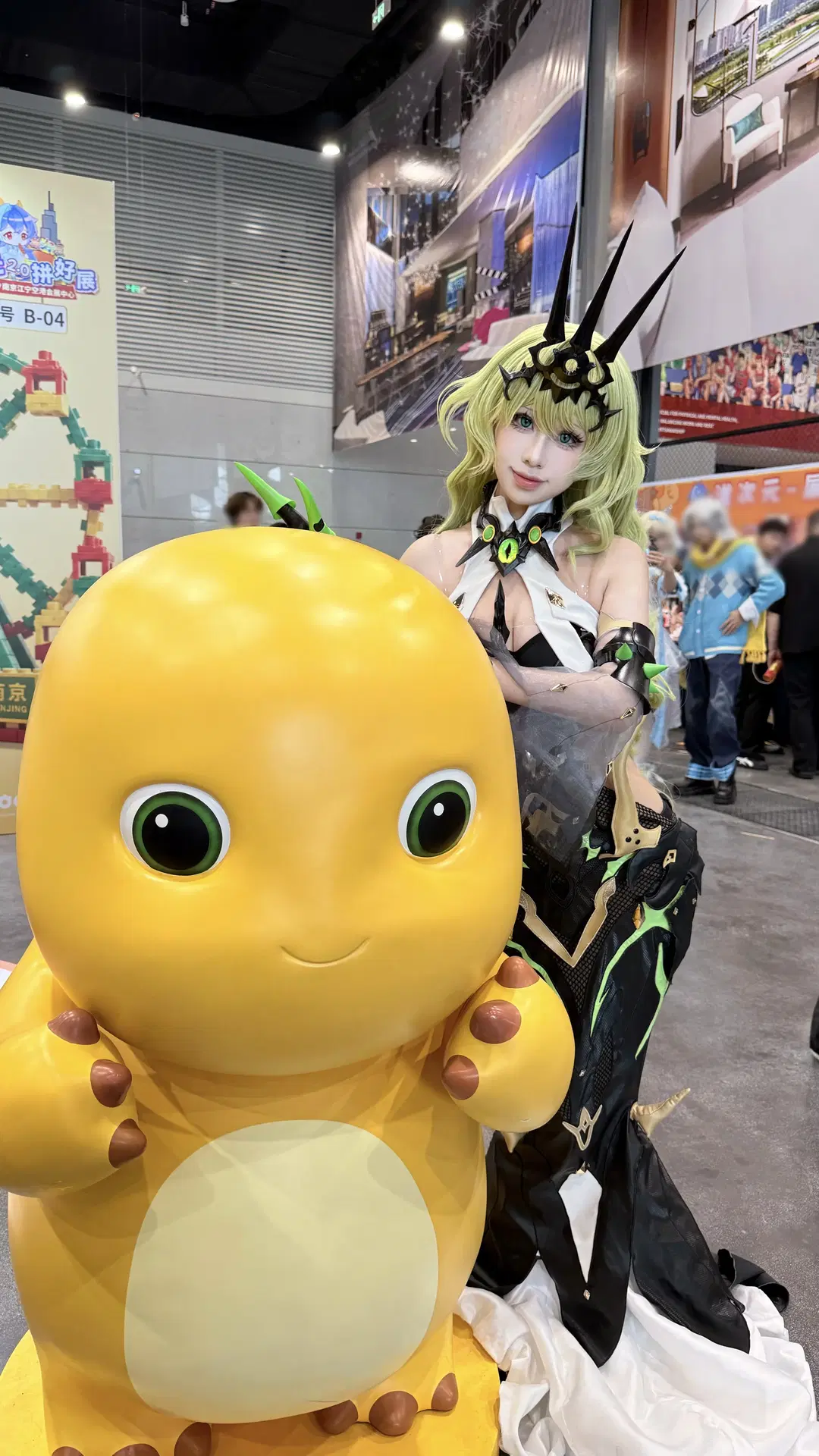 崩坏3, 二次元cosplay, 漫展现场, 梅比乌斯cos, 奶龙