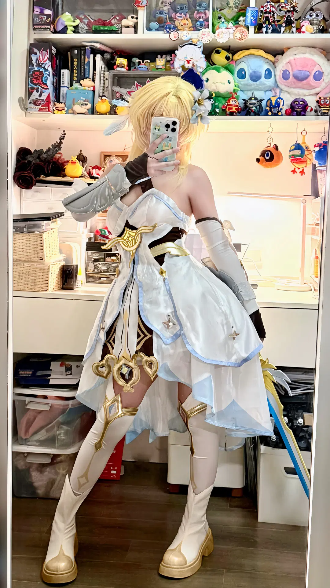 【荧cos】原神旅行者试衣，穿上战袍准备出发 - 好想吃饭 - 第2张