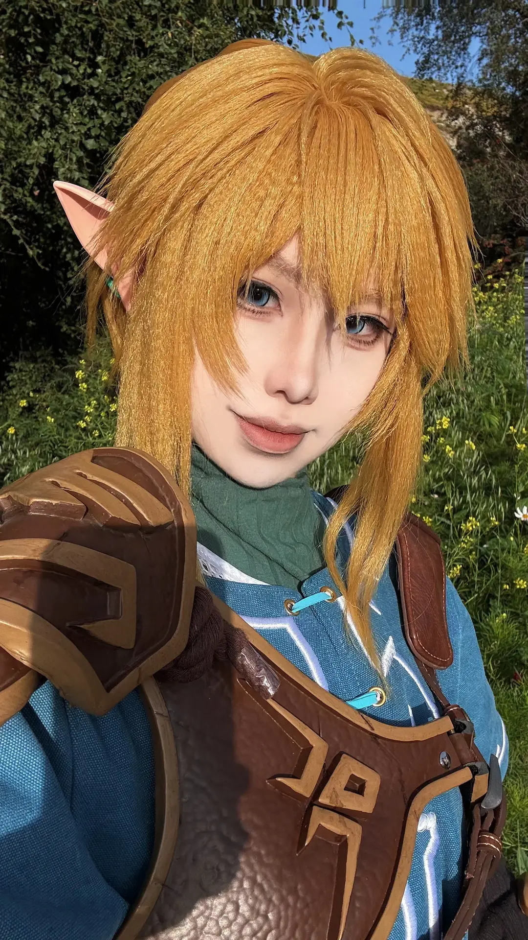 户外cosplay, 林克cos, 塞尔达传说王国之泪, 林克, 假发妆造