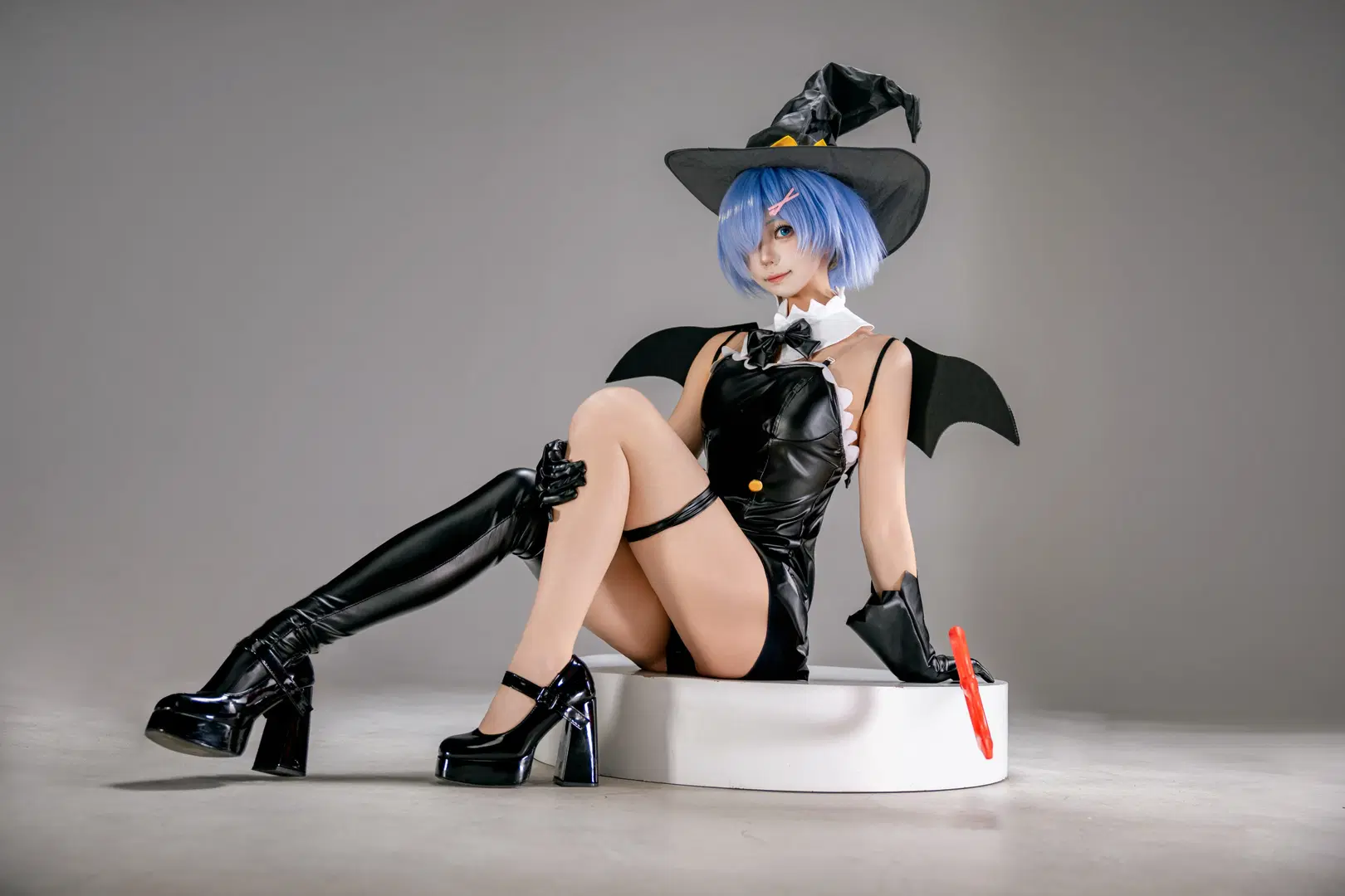 【蕾姆cos】从零开始的异世界万圣节小恶魔女巫 - 秋月凛 - 第5张