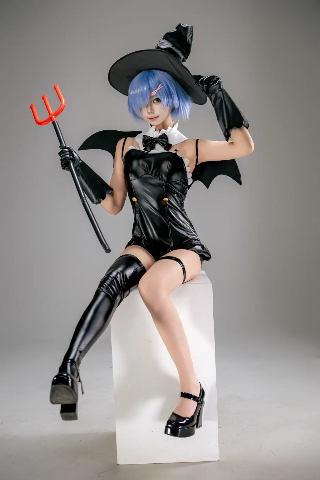 【蕾姆cos】从零开始的异世界万圣节小恶魔女巫 - 秋月凛 - 第7张