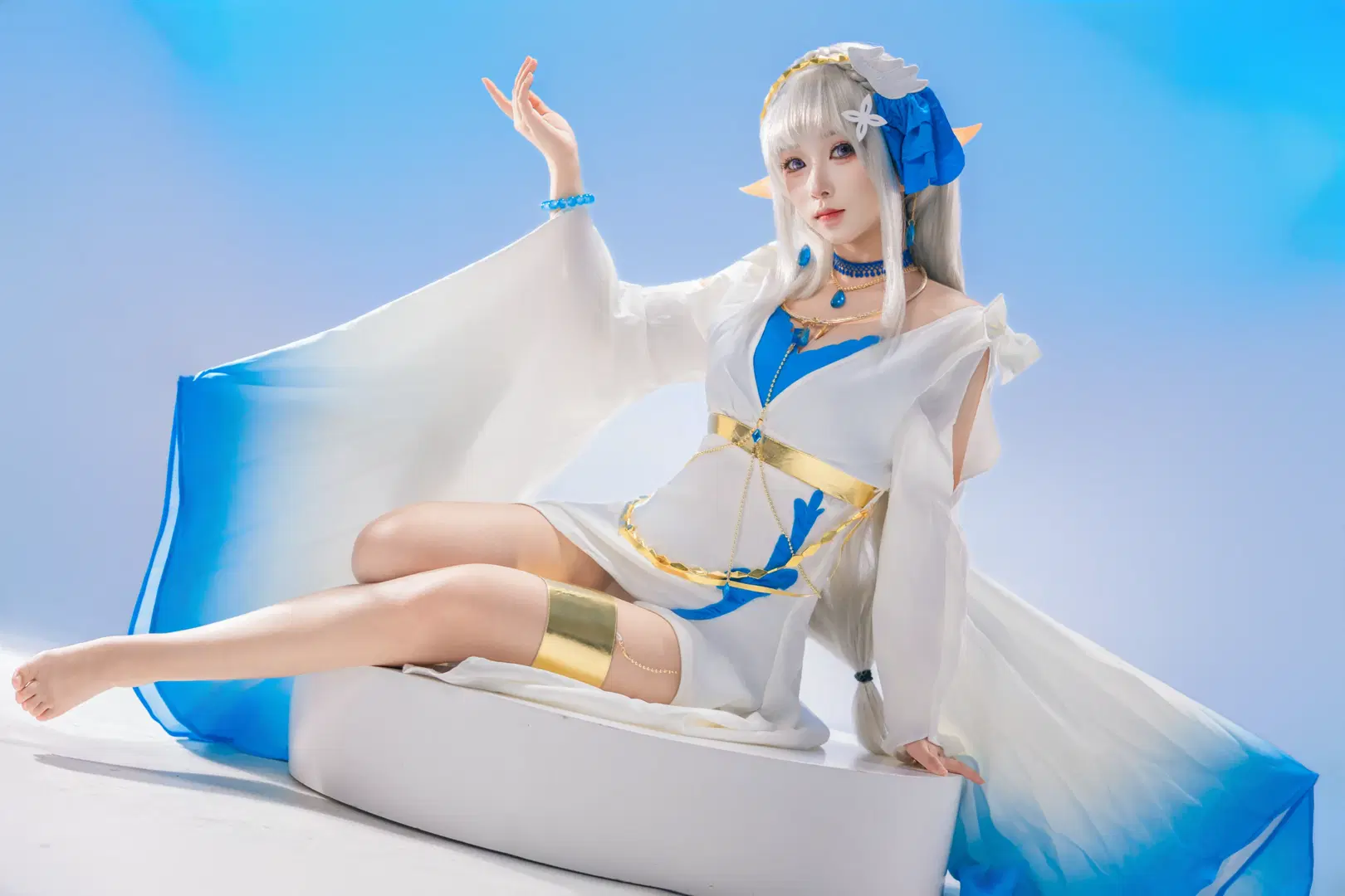 【愛蜜莉雅cos】從零開始的異世界生活 希臘服第二彈 - 秋月凛 - 第3張