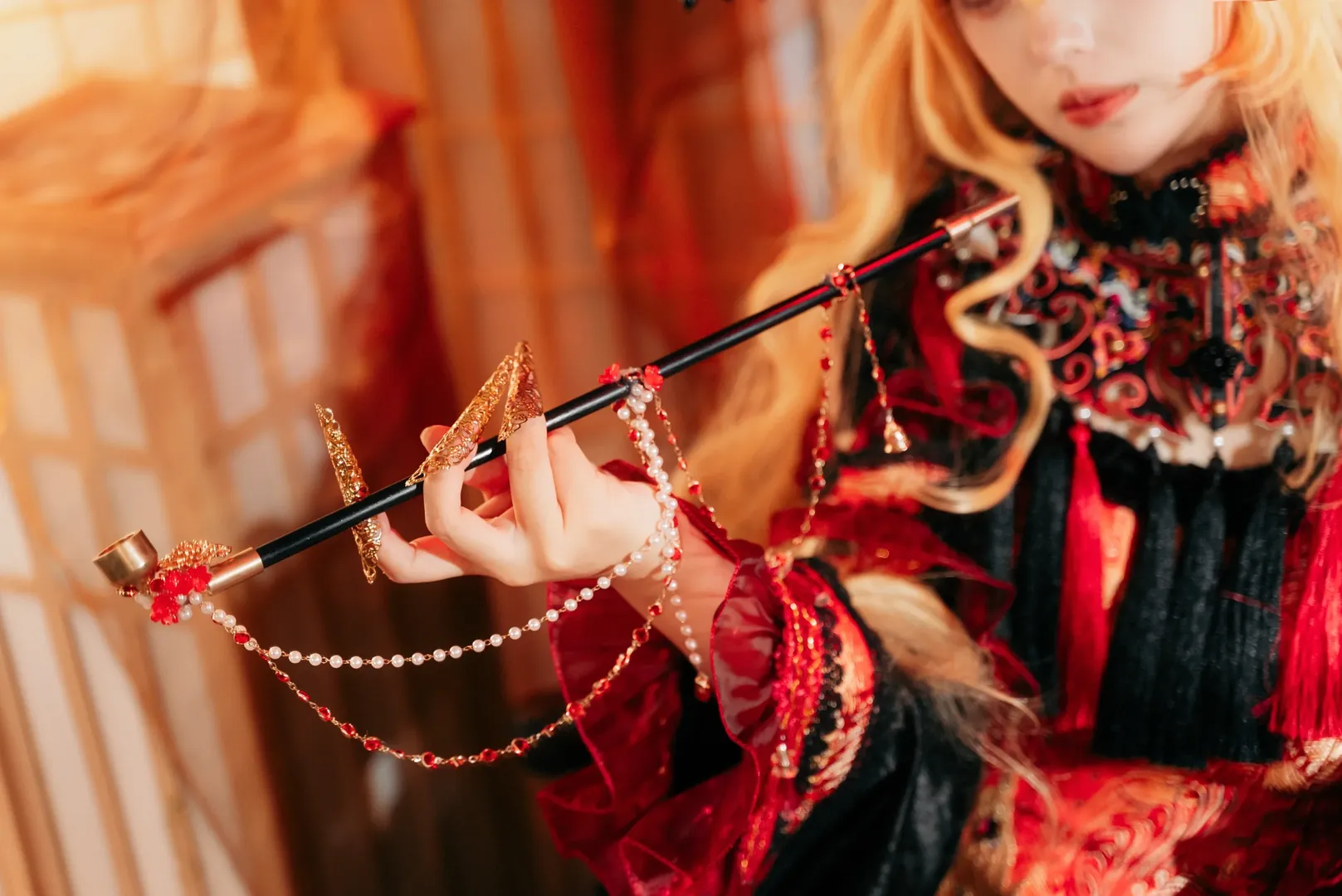 东方Project, cosplay正片, 黑丝, 纯狐cos, 东方绀珠传 - 第3张