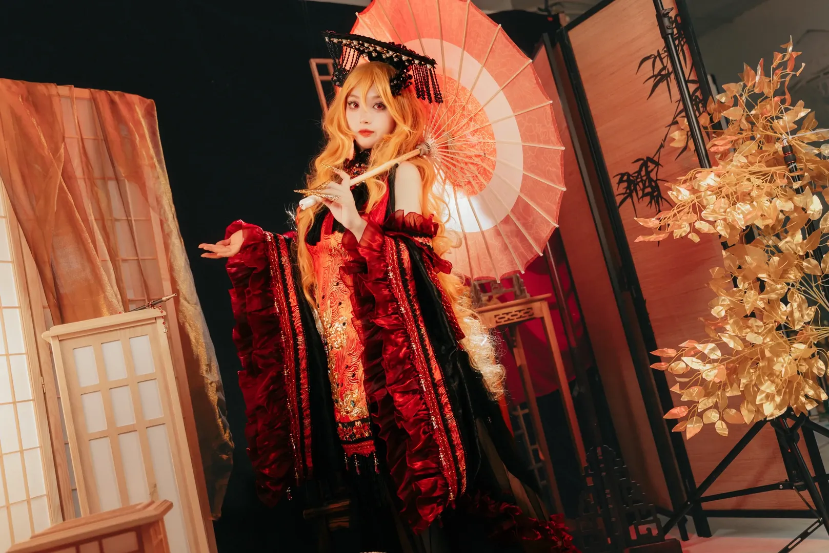 东方Project, cosplay正片, 黑丝, 纯狐cos, 东方绀珠传 - 第8张